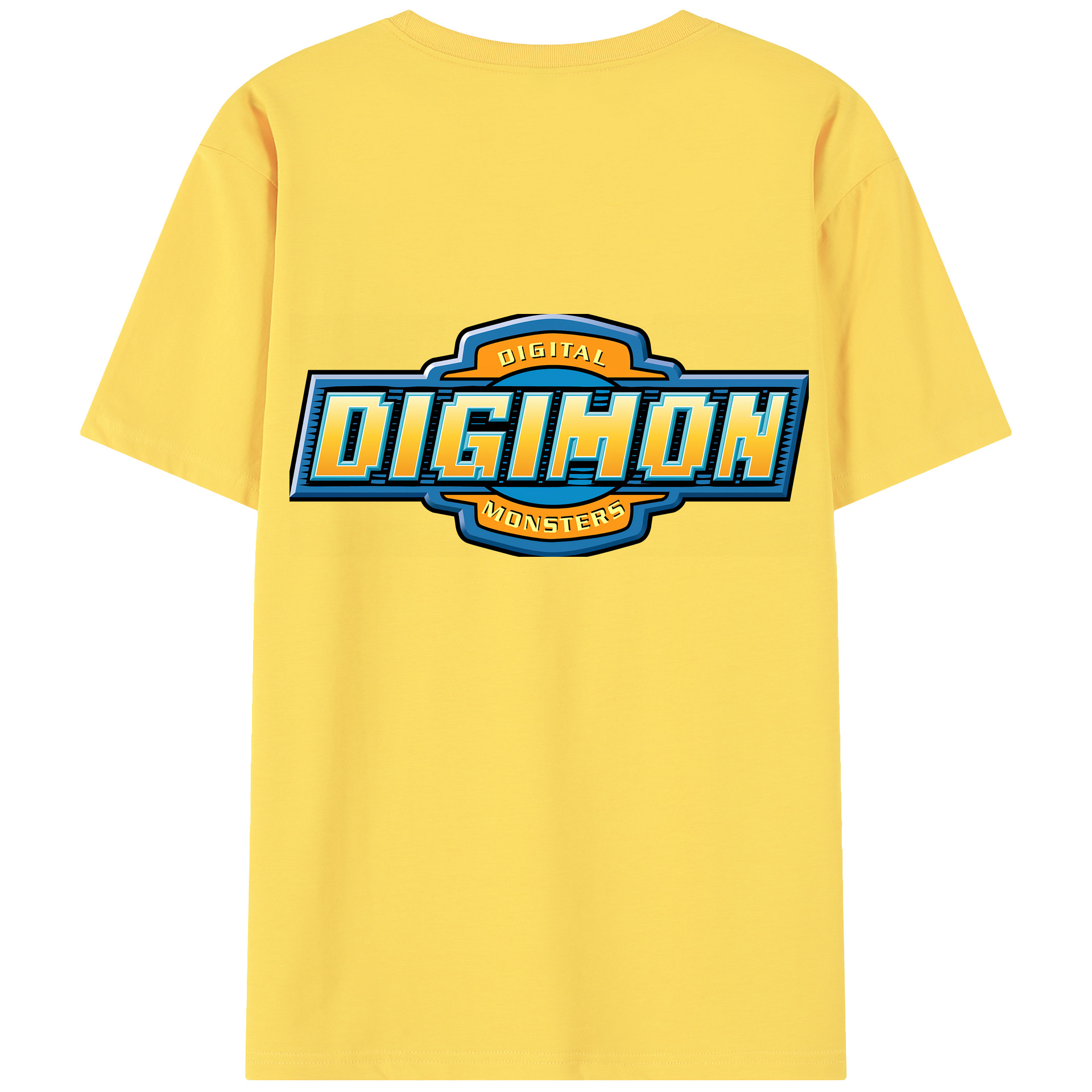 （画像用） Digimon デジタルモンスター/デジモン 綿100％半袖Tシャツ（背面プリント）