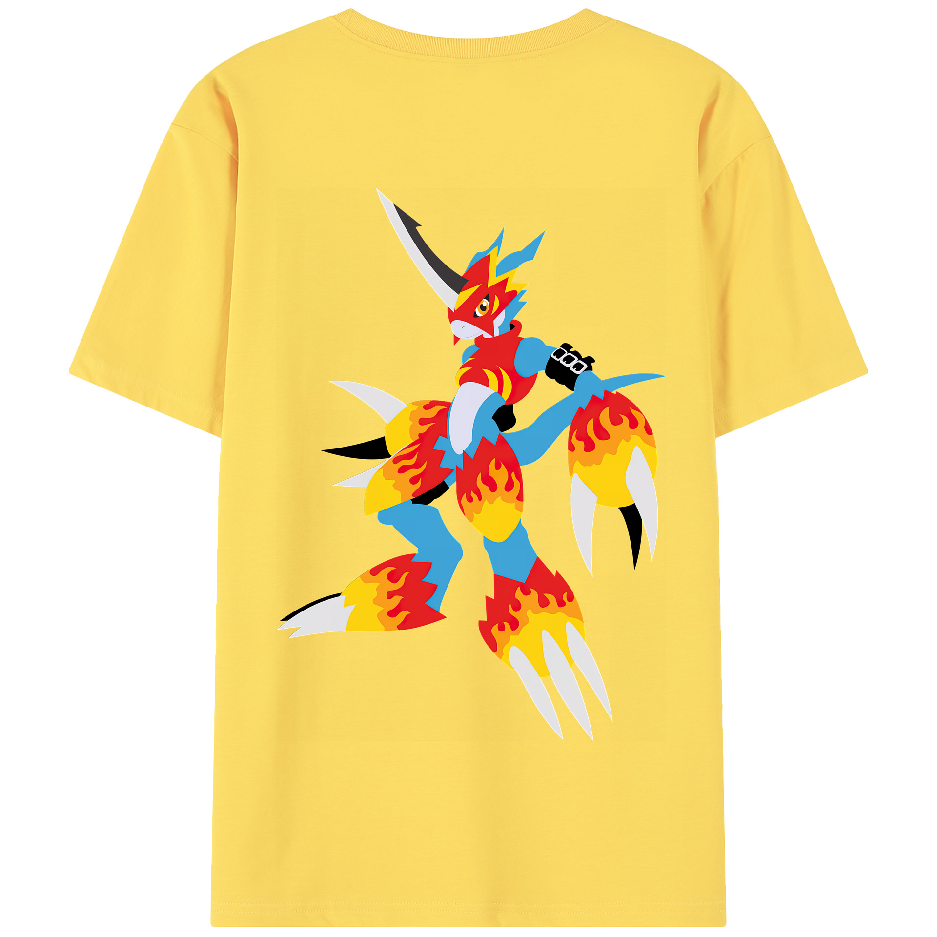 （画像用） Digimon デジタルモンスター/デジモン 綿100％半袖Tシャツ（背面プリント）