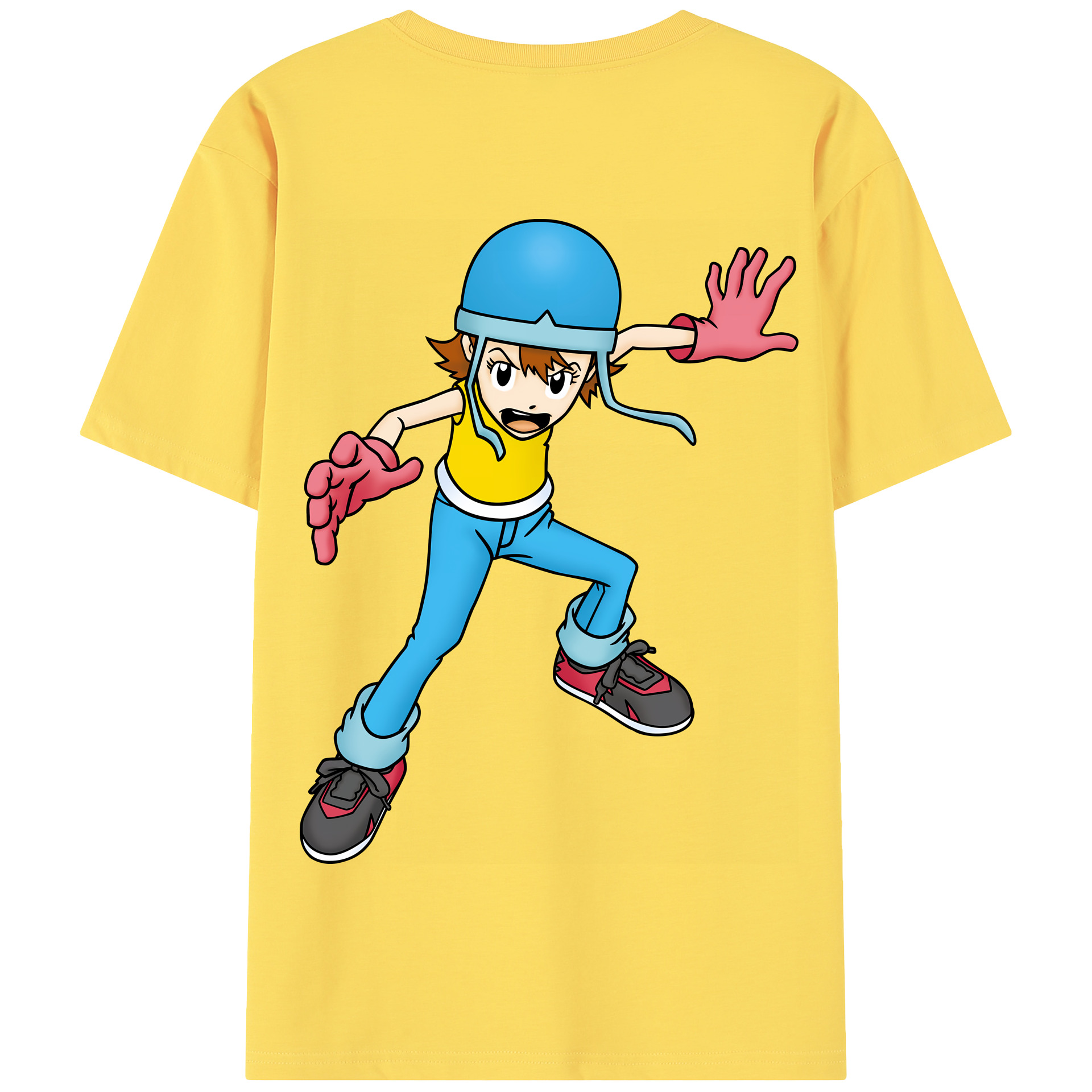 （画像用） Digimon デジタルモンスター/デジモン 綿100％半袖Tシャツ（背面プリント）