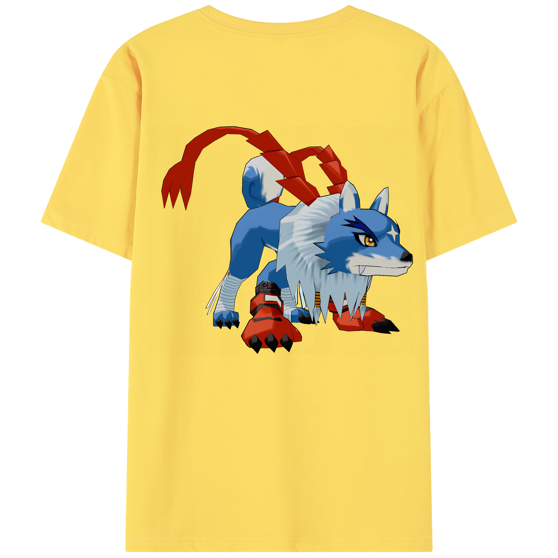 （画像用） Digimon デジタルモンスター/デジモン 綿100％半袖Tシャツ（背面プリント）