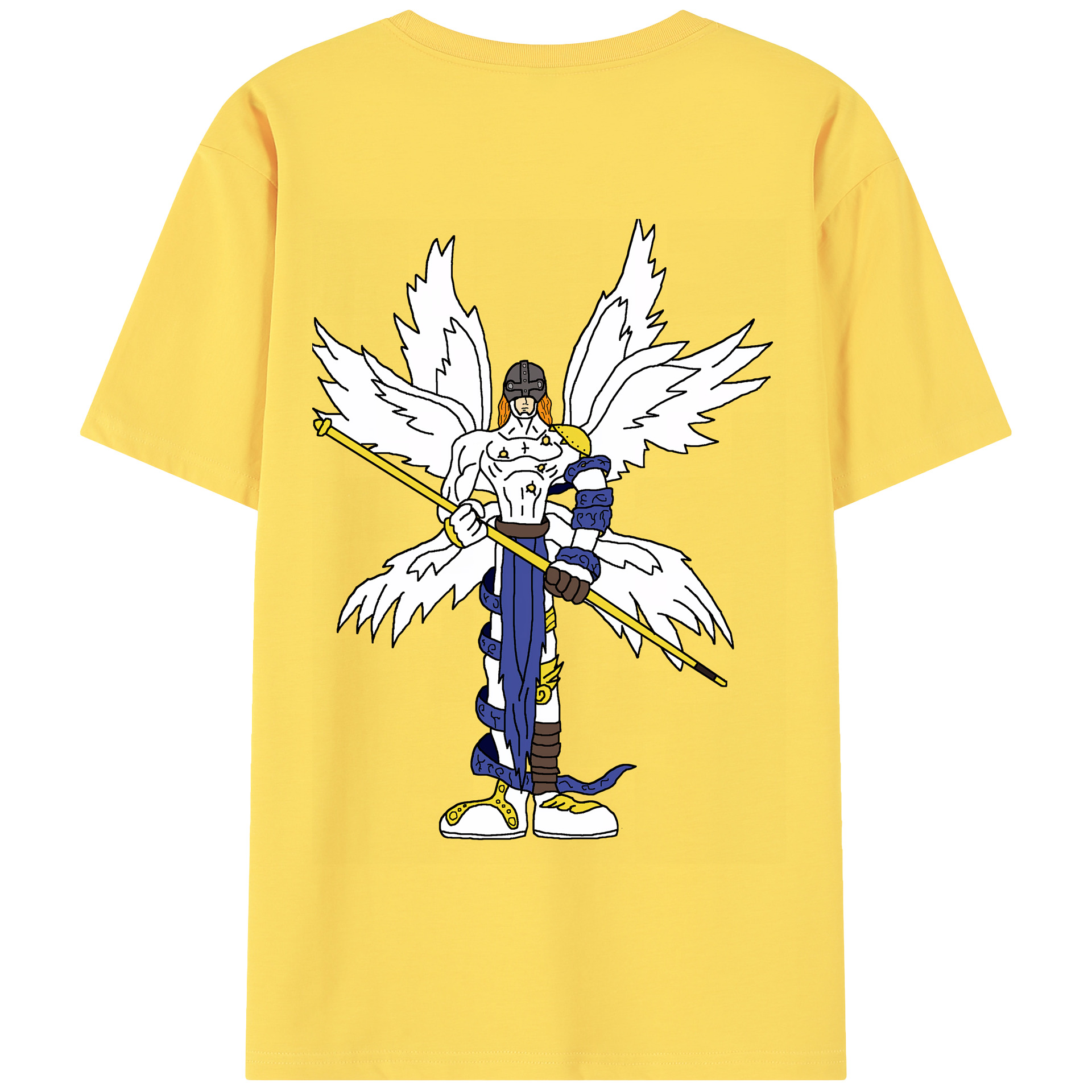 （画像用） Digimon デジタルモンスター/デジモン 綿100％半袖Tシャツ（背面プリント）