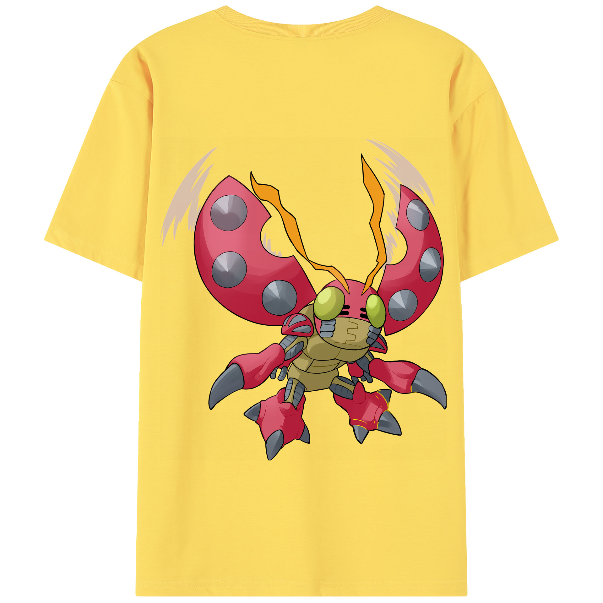 （画像用） Digimon デジタルモンスター/デジモン 綿100％半袖Tシャツ（背面プリント）