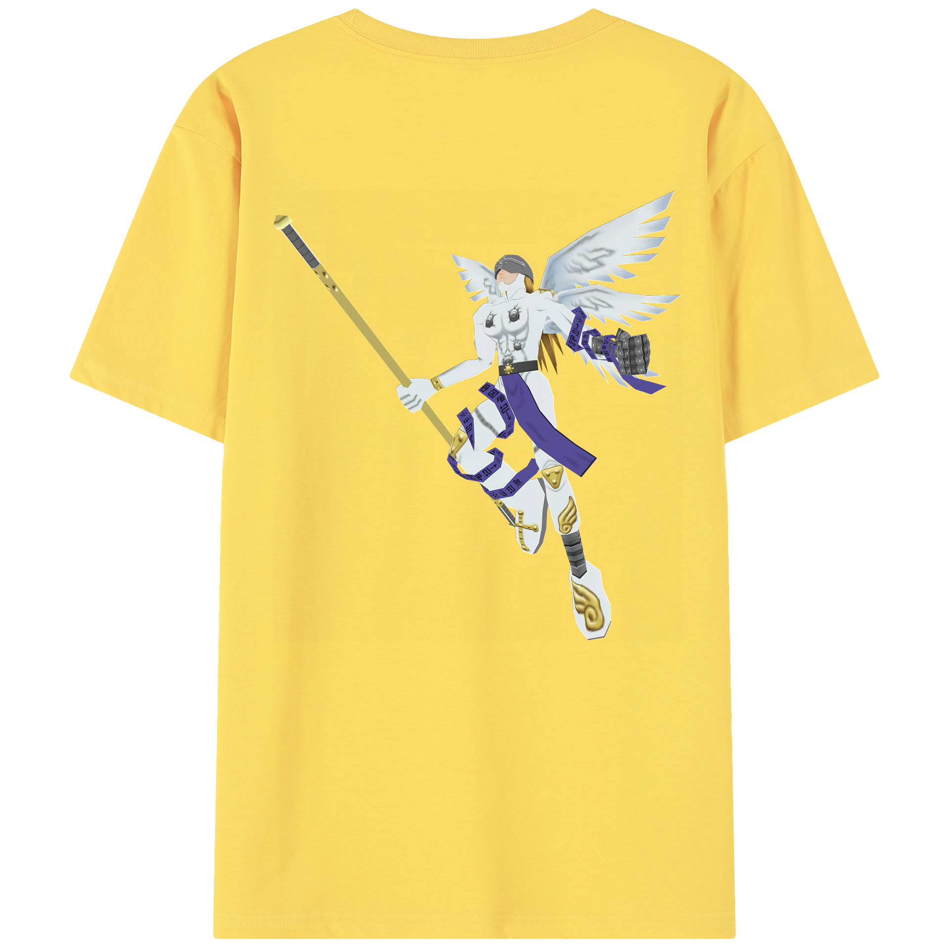 （画像用） Digimon デジタルモンスター/デジモン 綿100％半袖Tシャツ（背面プリント）