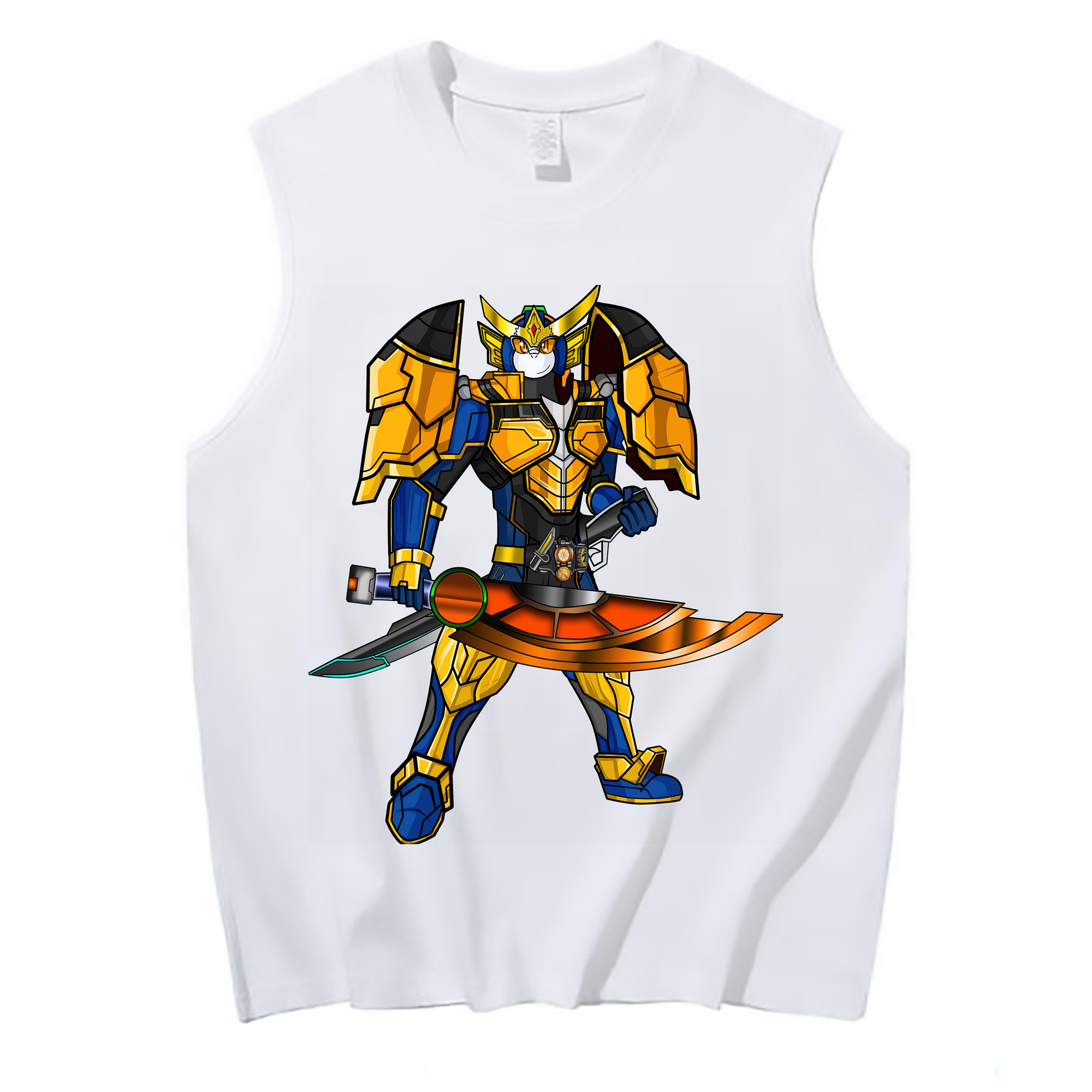 （画像用） Digimon デジタルモンスター/デジモン コットン100％タンクトップ（フロントプリント）