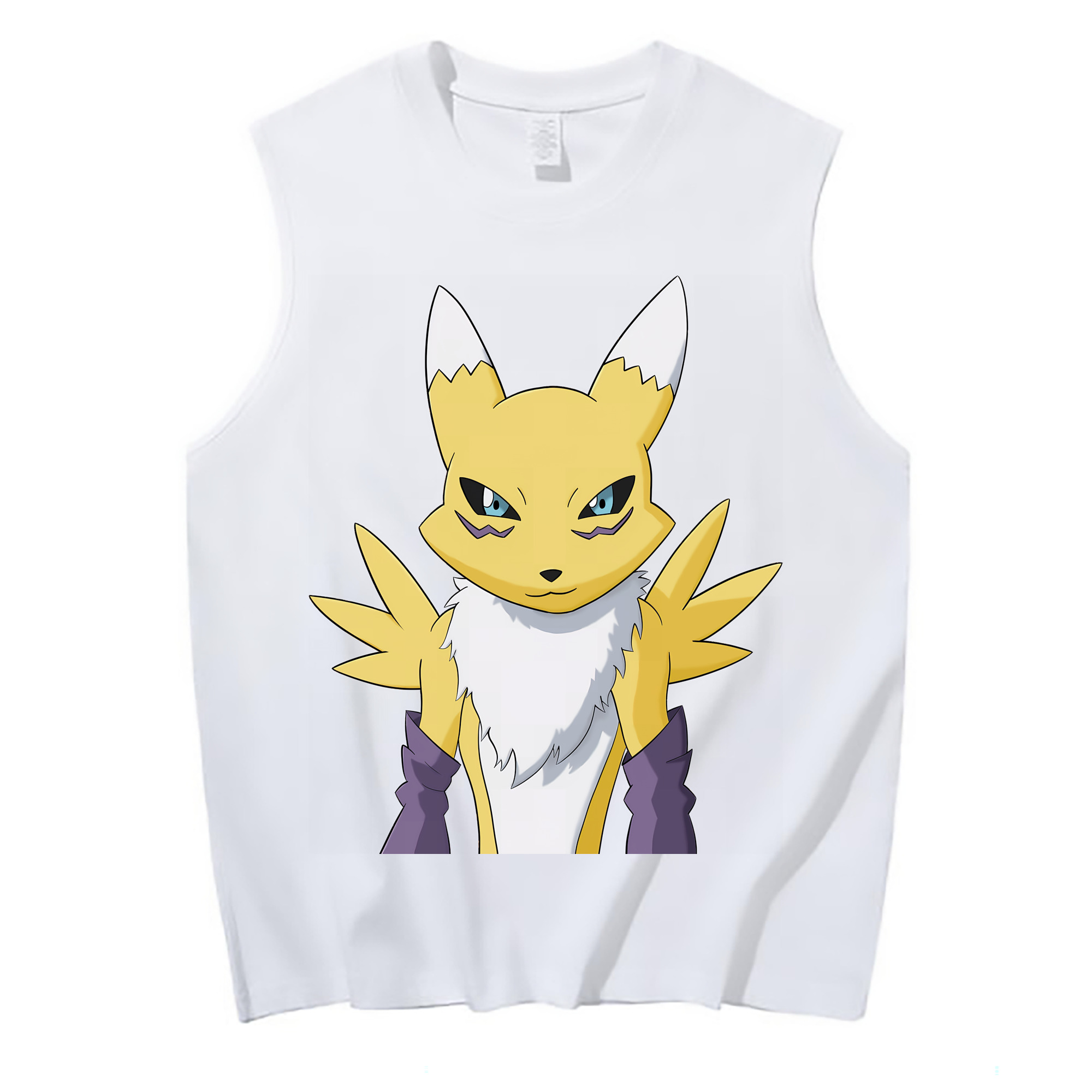 （画像用） Digimon デジタルモンスター/デジモン コットン100％タンクトップ（フロントプリント）
