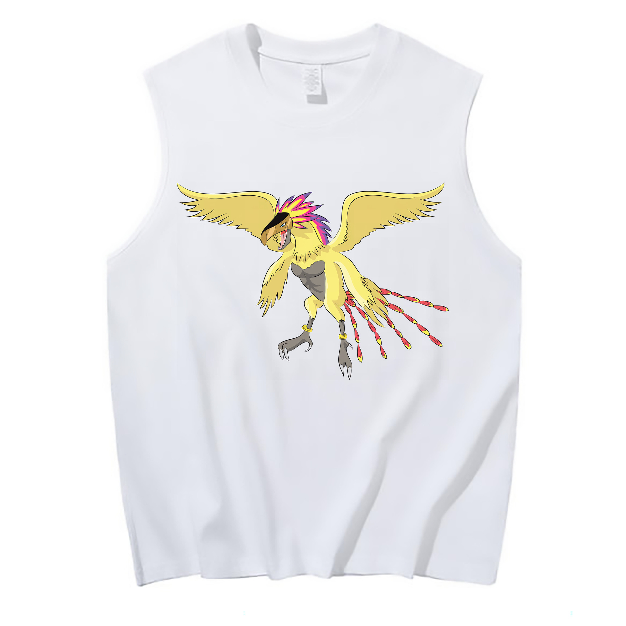 （画像用） Digimon デジタルモンスター/デジモン コットン100％タンクトップ（フロントプリント）