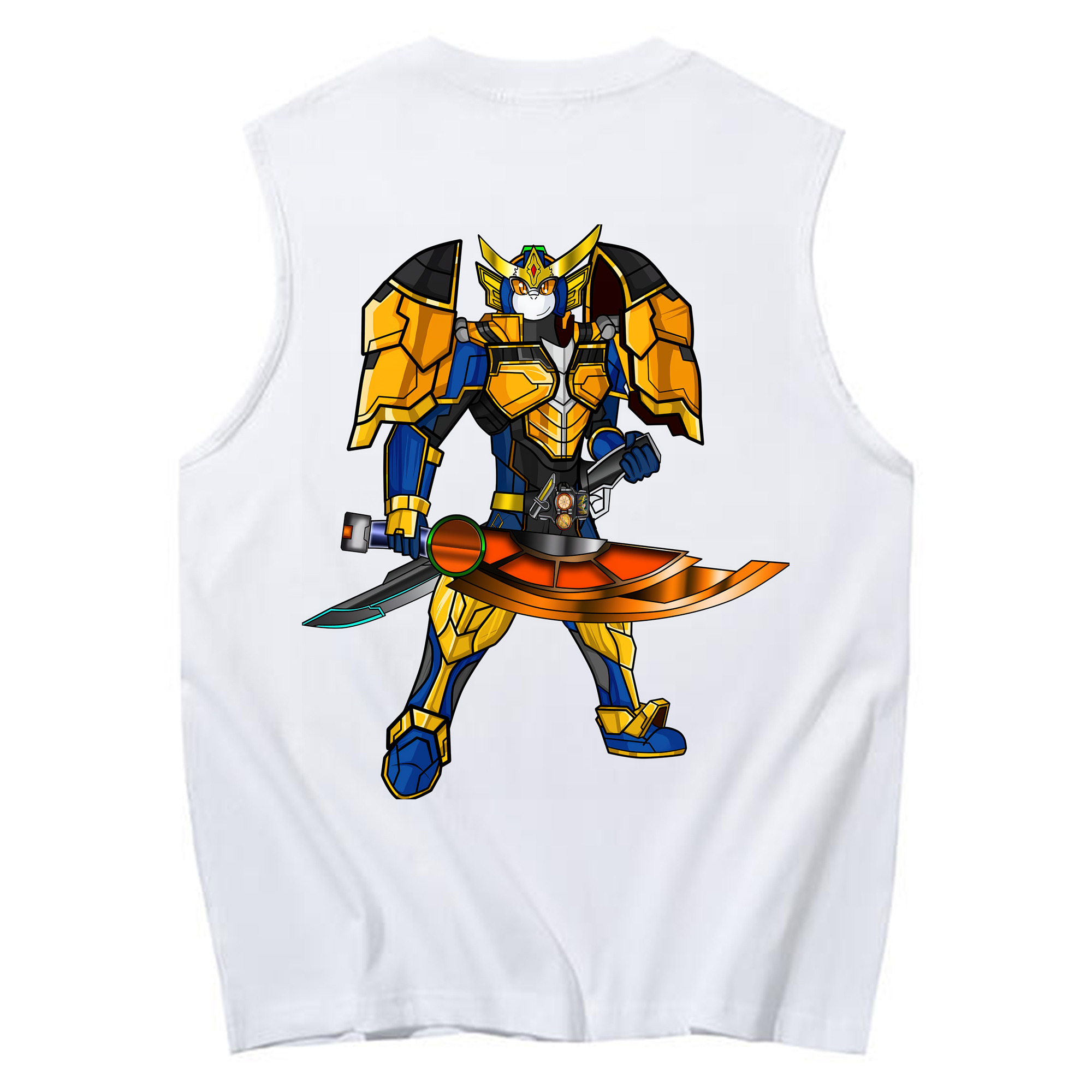 （画像用） Digimon デジタルモンスター/デジモン コットン100％タンクトップ（背面プリント）