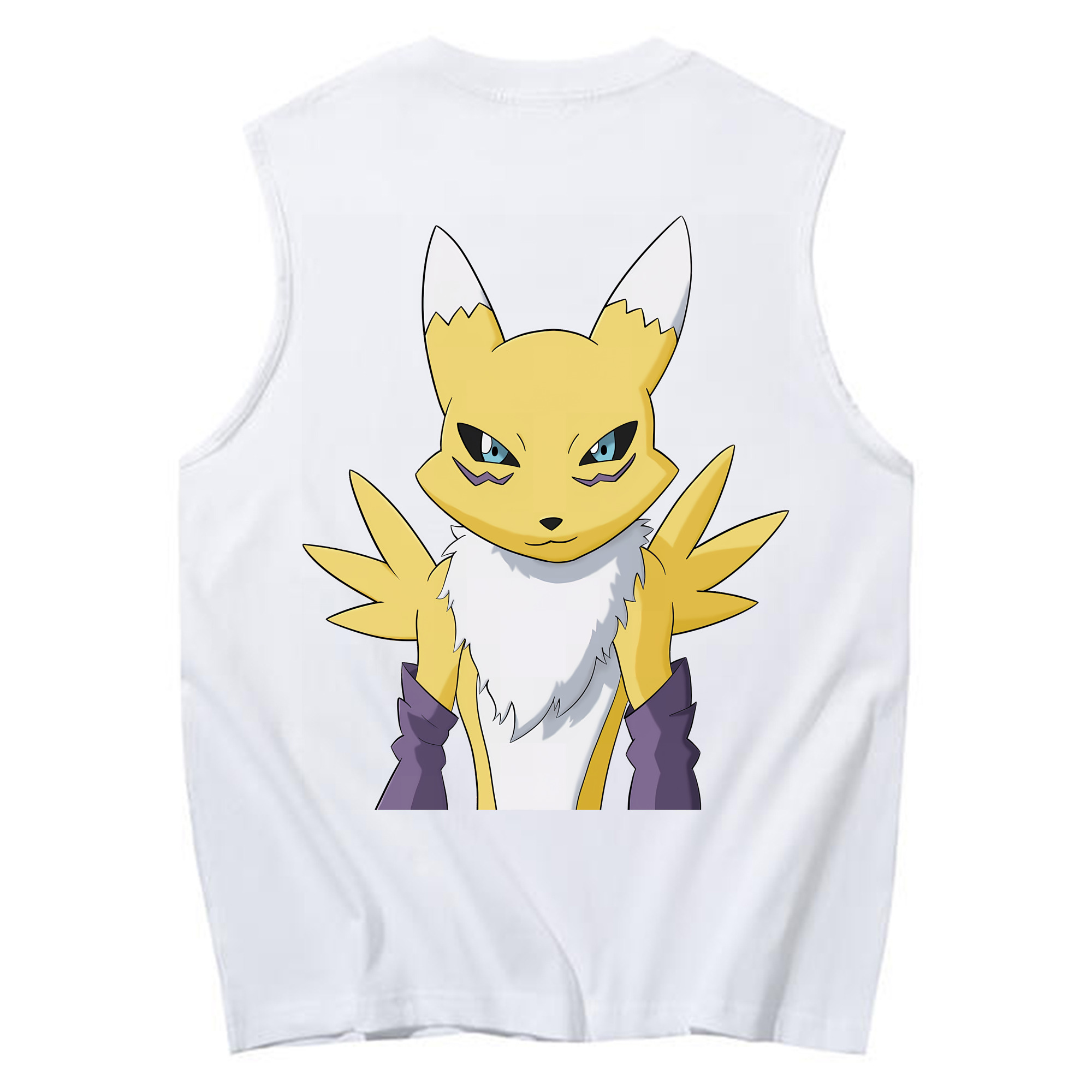（画像用） Digimon デジタルモンスター/デジモン コットン100％タンクトップ（背面プリント）