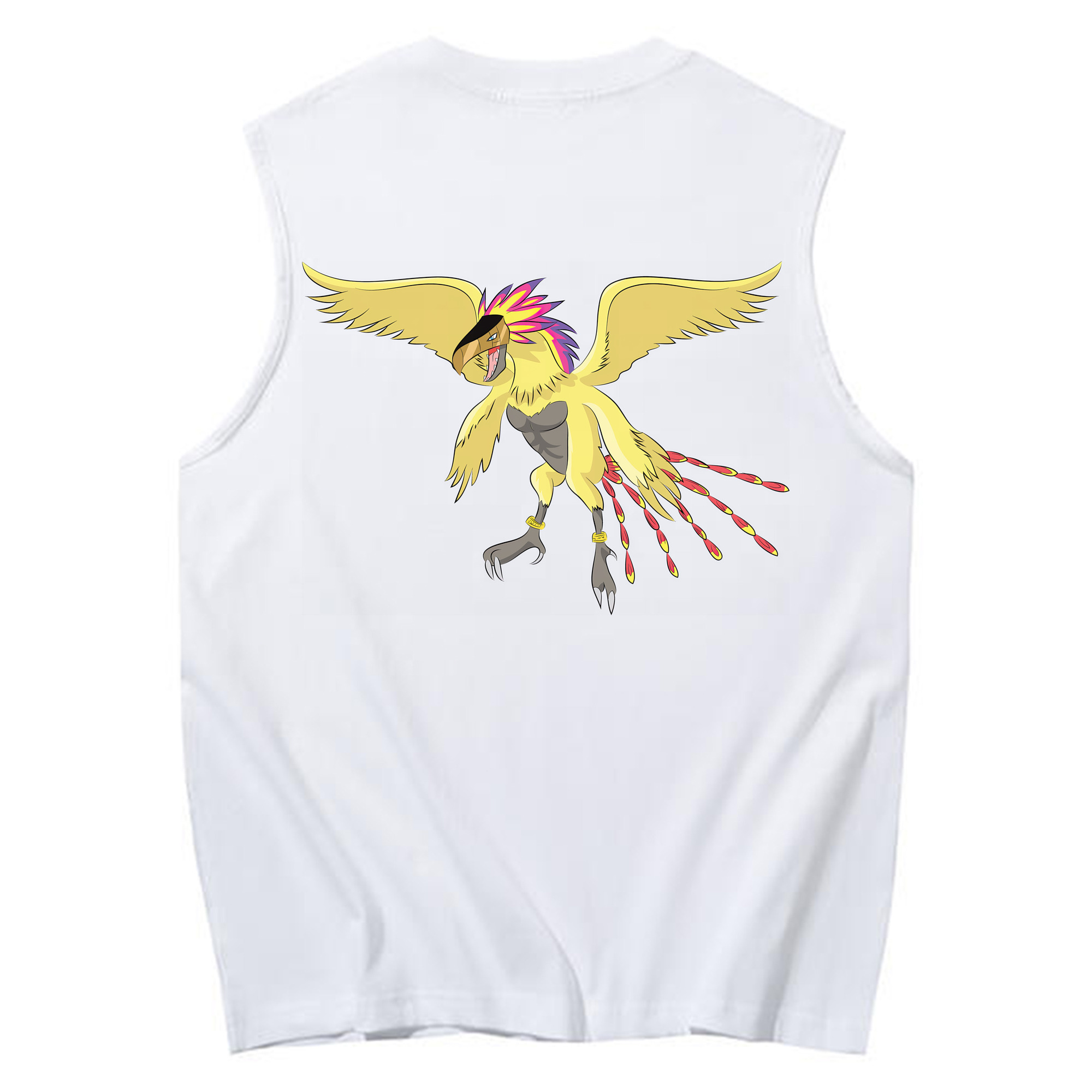 （画像用） Digimon デジタルモンスター/デジモン コットン100％タンクトップ（背面プリント）