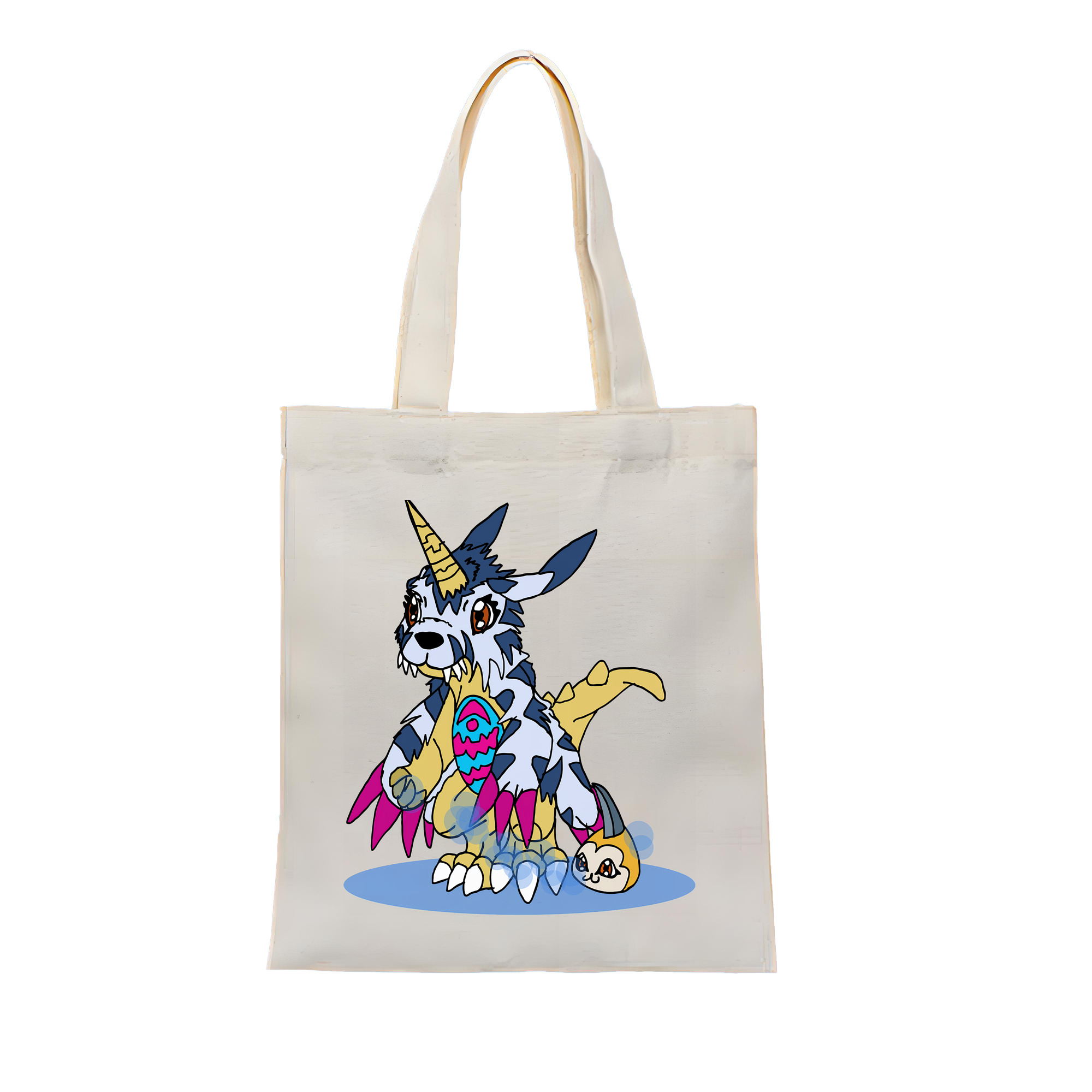 （画像用） Digimon デジタルモンスター/デジモン 縦型キャンバス生地手提げバッグ　トートバッグ
