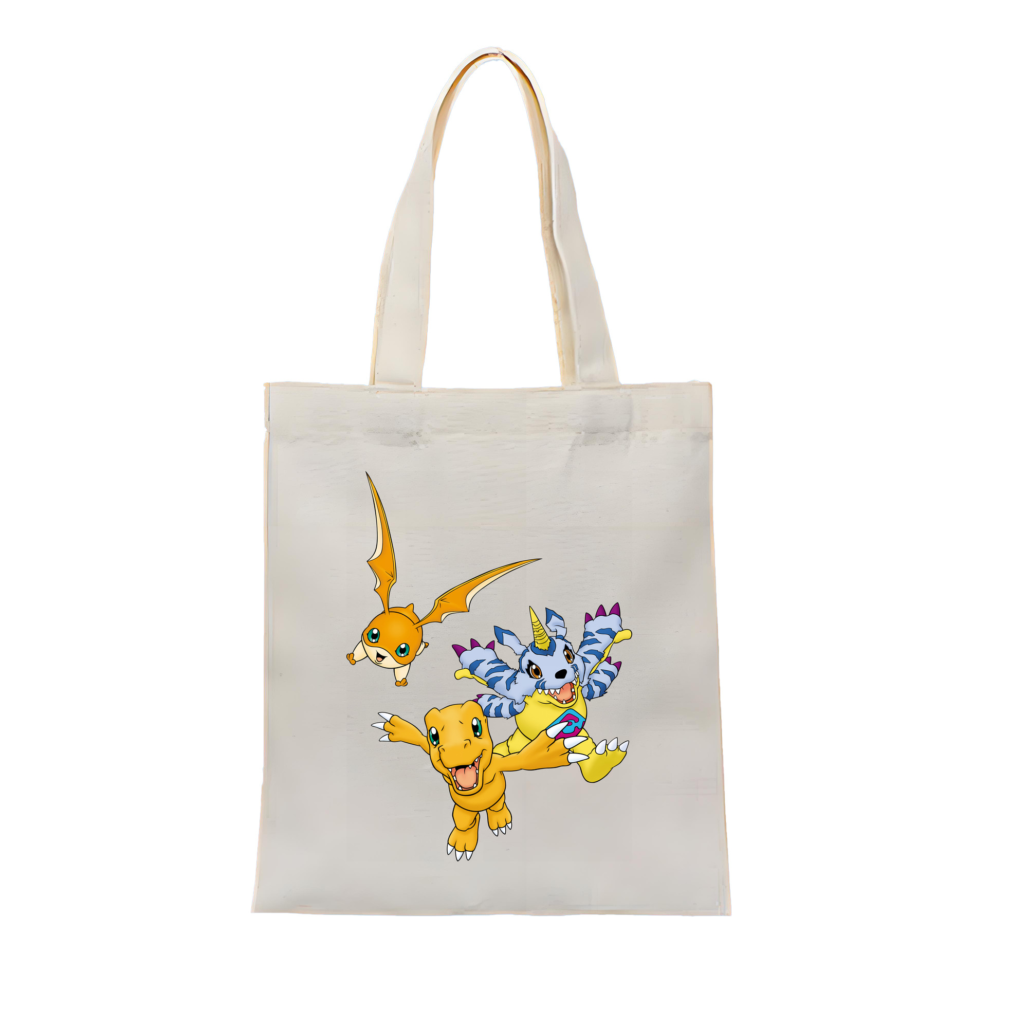 （画像用） Digimon デジタルモンスター/デジモン 縦型キャンバス生地手提げバッグ　トートバッグ