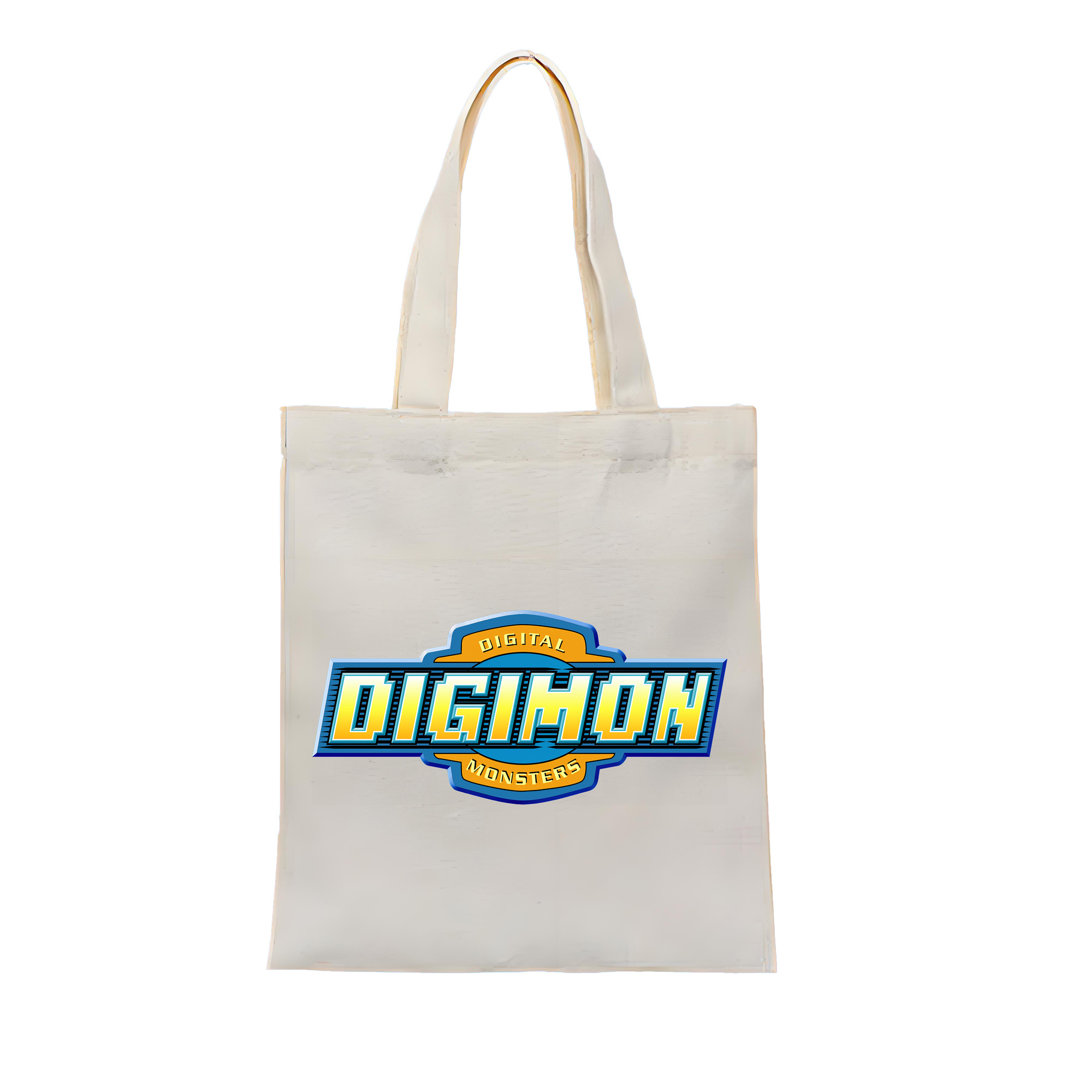 （画像用） Digimon デジタルモンスター/デジモン 縦型キャンバス生地手提げバッグ　トートバッグ