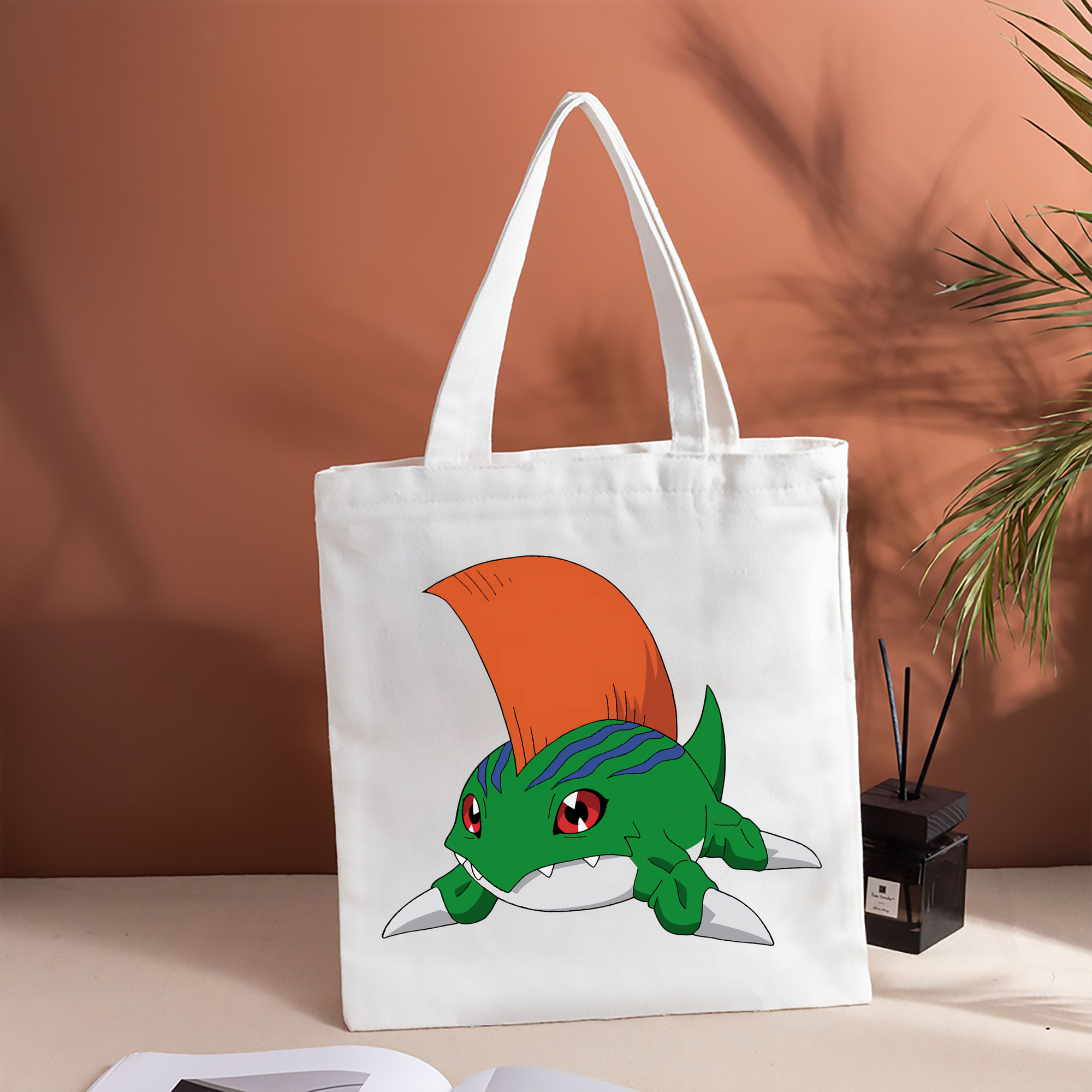 Digimon デジタルモンスター/デジモン 縦型キャンバス生地手提げバッグ　トートバッグ