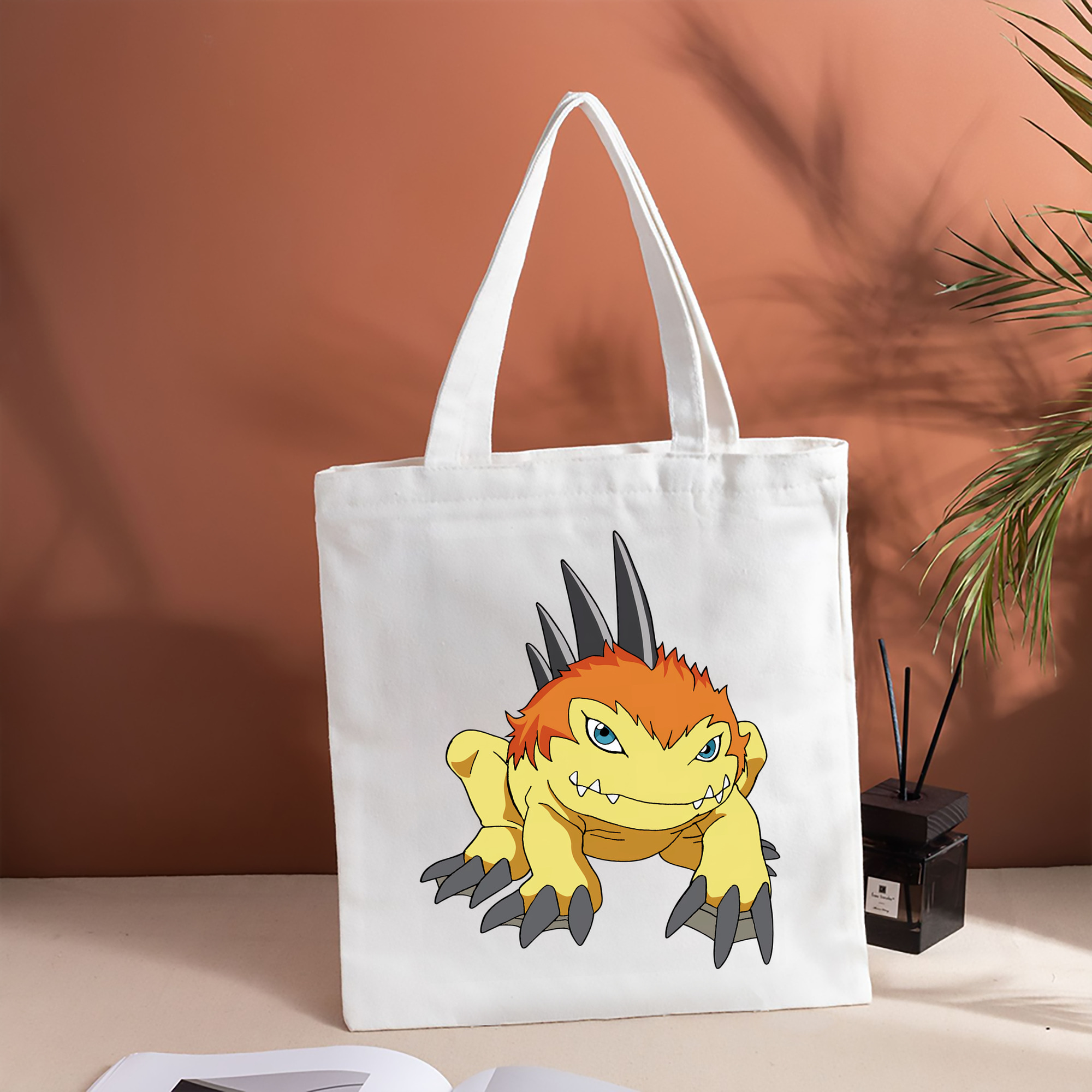 Digimon デジタルモンスター/デジモン 縦型キャンバス生地手提げバッグ　トートバッグ