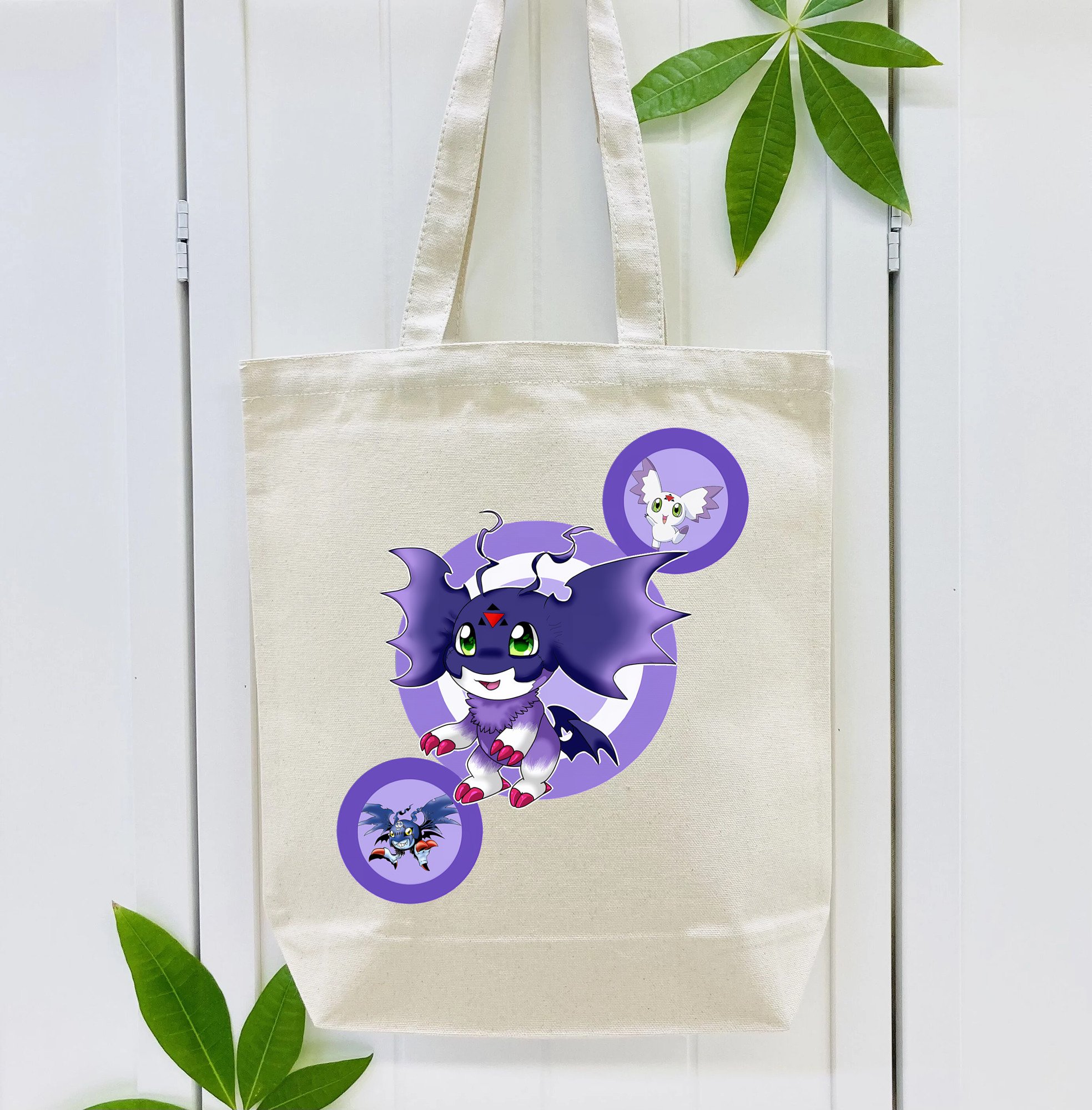 Digimon デジタルモンスター/デジモン 縦型キャンバス生地手提げバッグ　トートバッグ