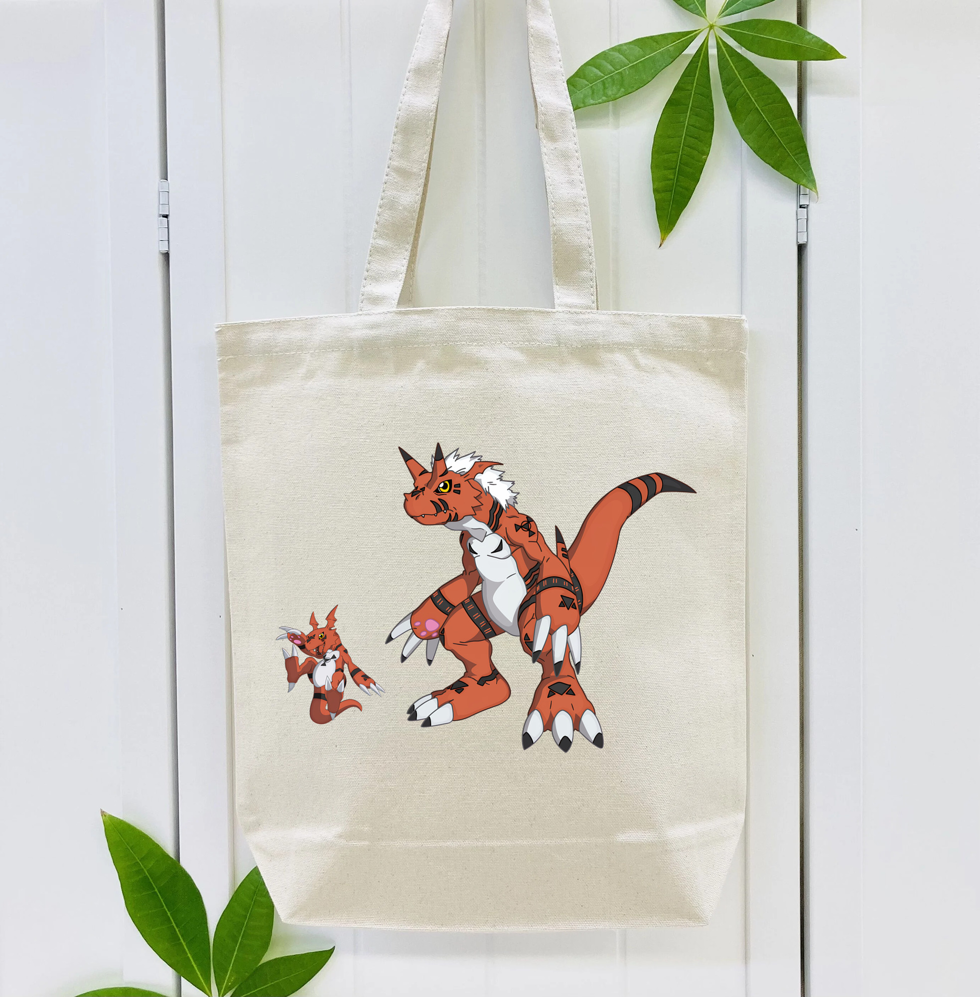 Digimon デジタルモンスター/デジモン 縦型キャンバス生地手提げバッグ　トートバッグ