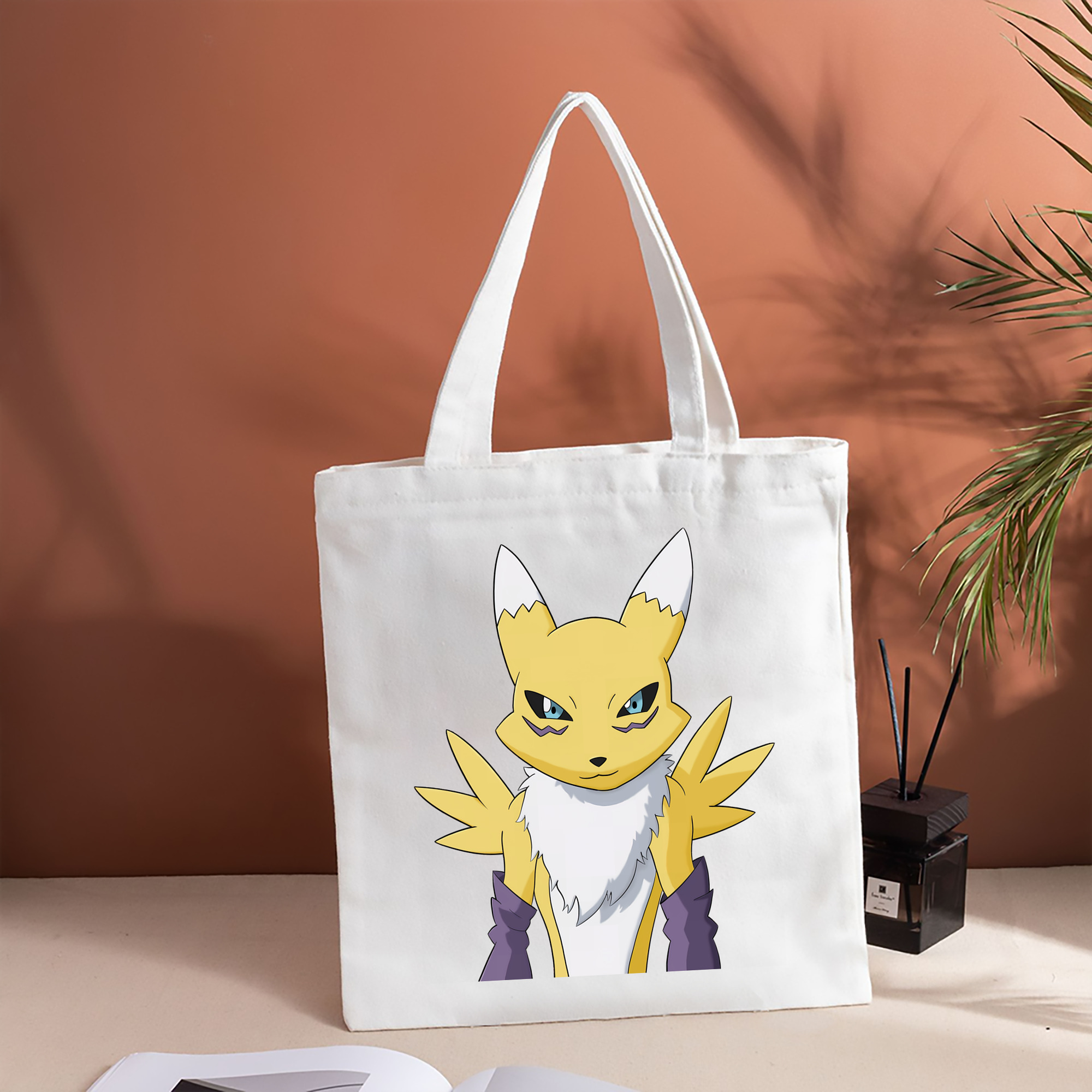 Digimon デジタルモンスター/デジモン 縦型キャンバス生地手提げバッグ　トートバッグ