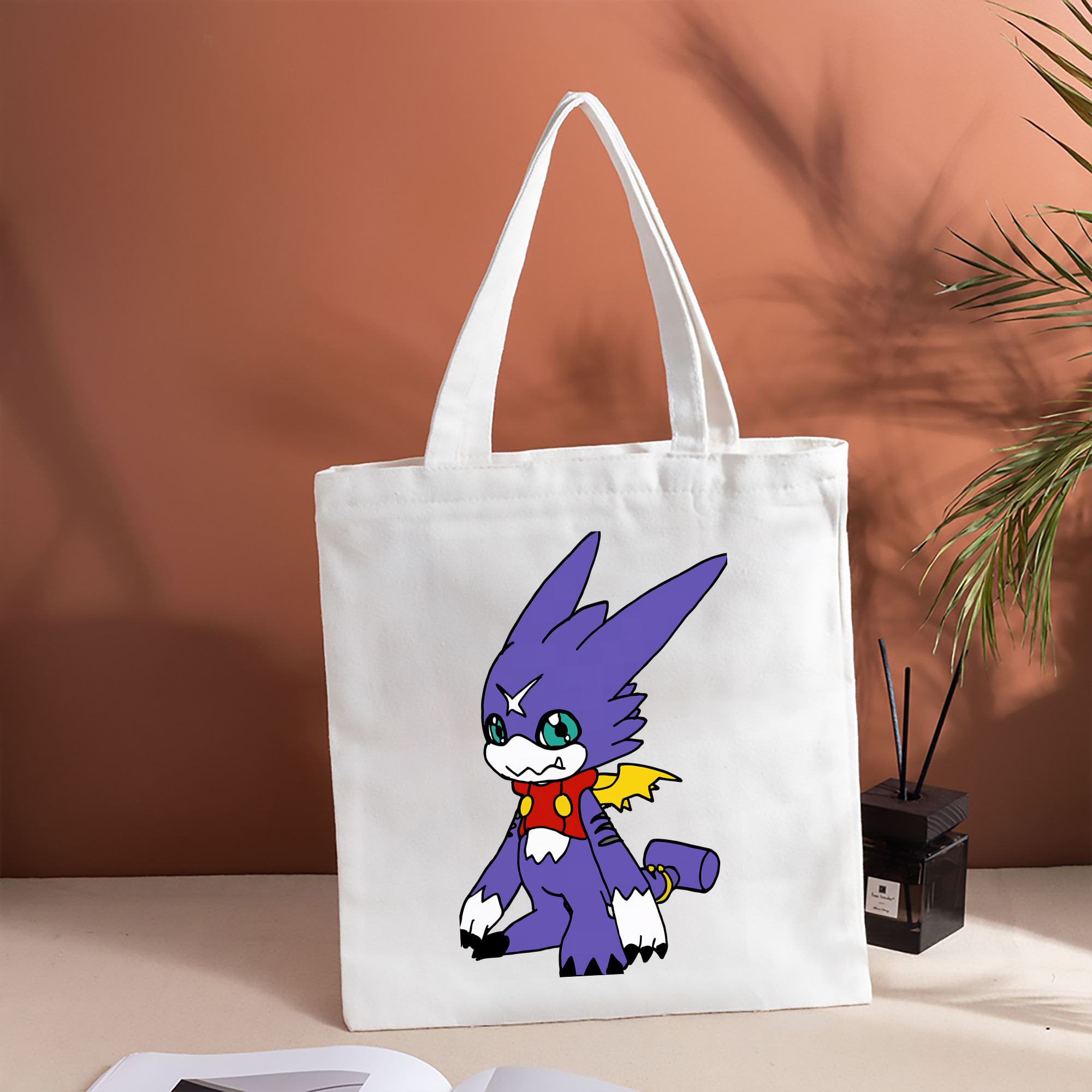 Digimon デジタルモンスター/デジモン 縦型キャンバス生地手提げバッグ　トートバッグ