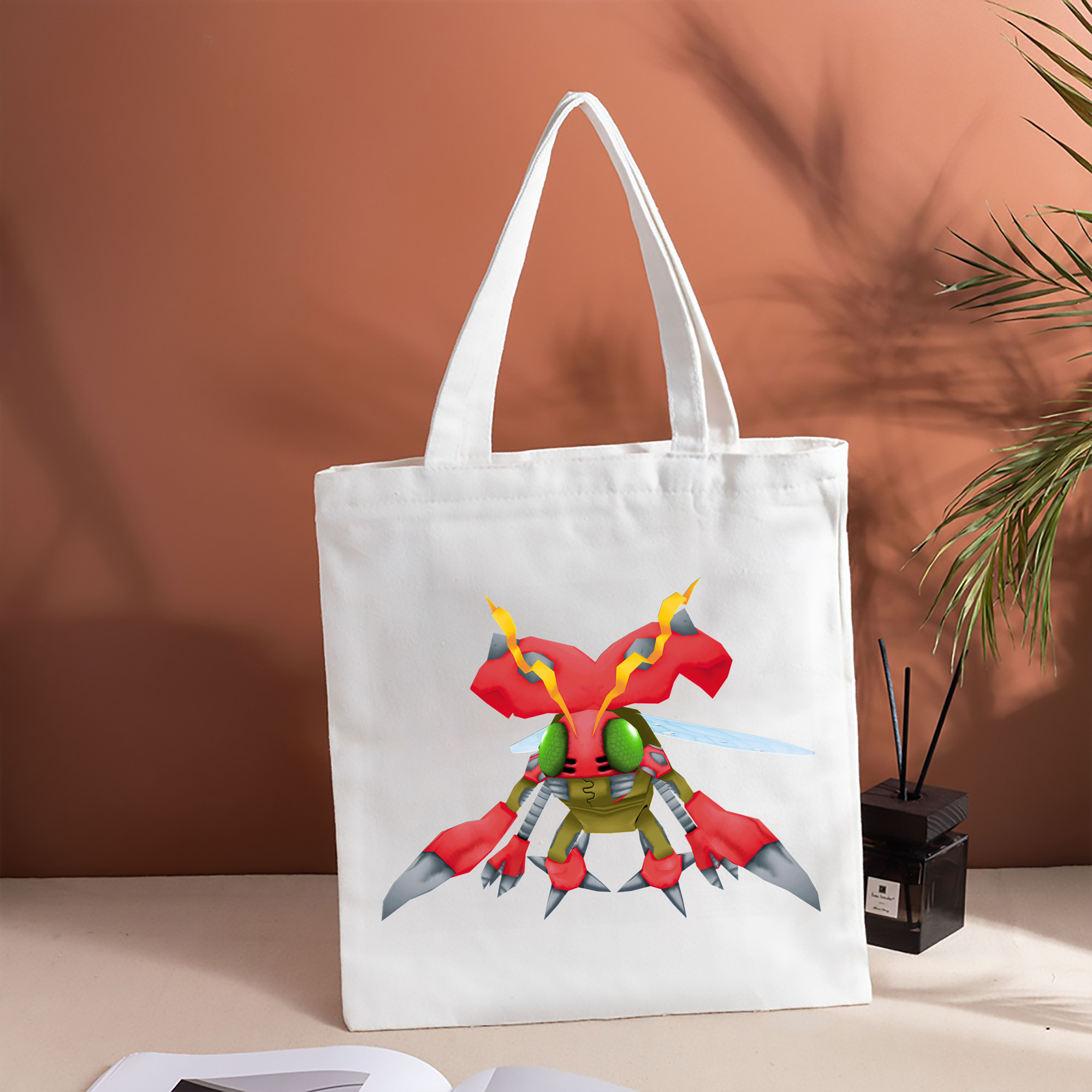 Digimon デジタルモンスター/デジモン 縦型キャンバス生地手提げバッグ　トートバッグ