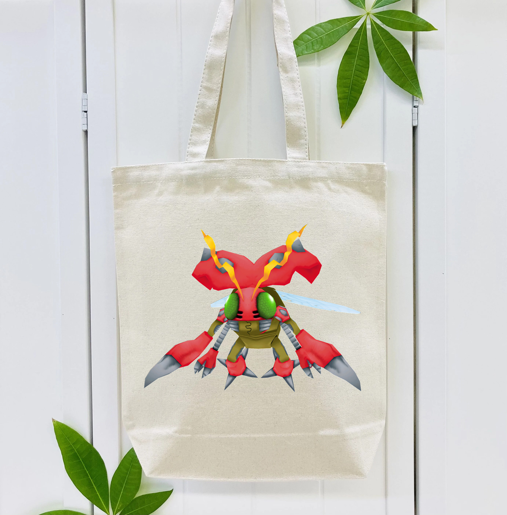 Digimon デジタルモンスター/デジモン 縦型キャンバス生地手提げバッグ　トートバッグ