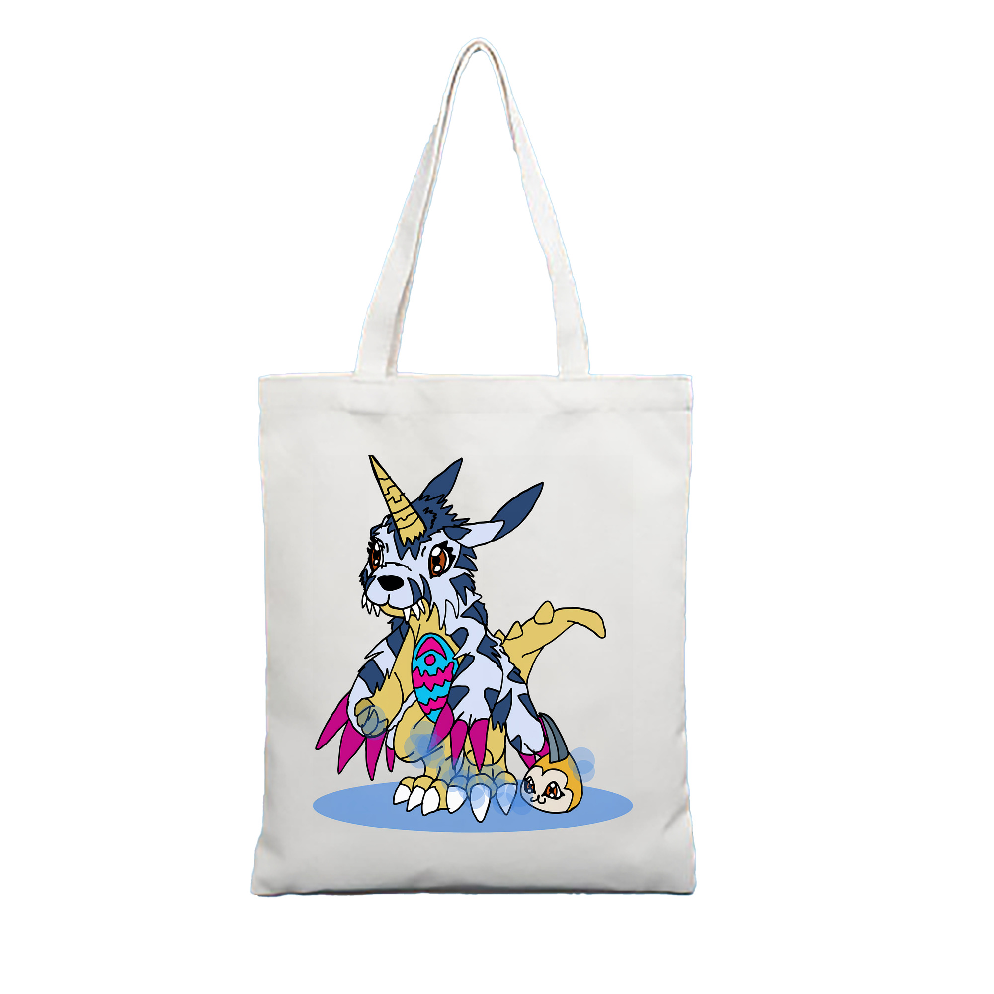 （画像用） Digimon デジタルモンスター/デジモン 縦型キャンバス生地手提げバッグ　トートバッグ
