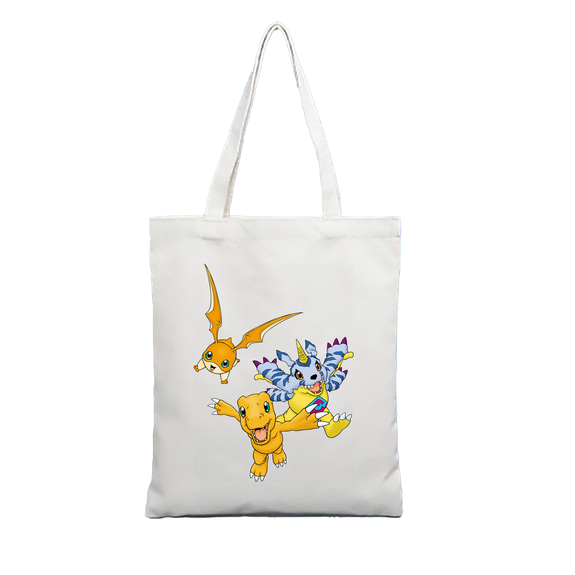 （画像用） Digimon デジタルモンスター/デジモン 縦型キャンバス生地手提げバッグ　トートバッグ