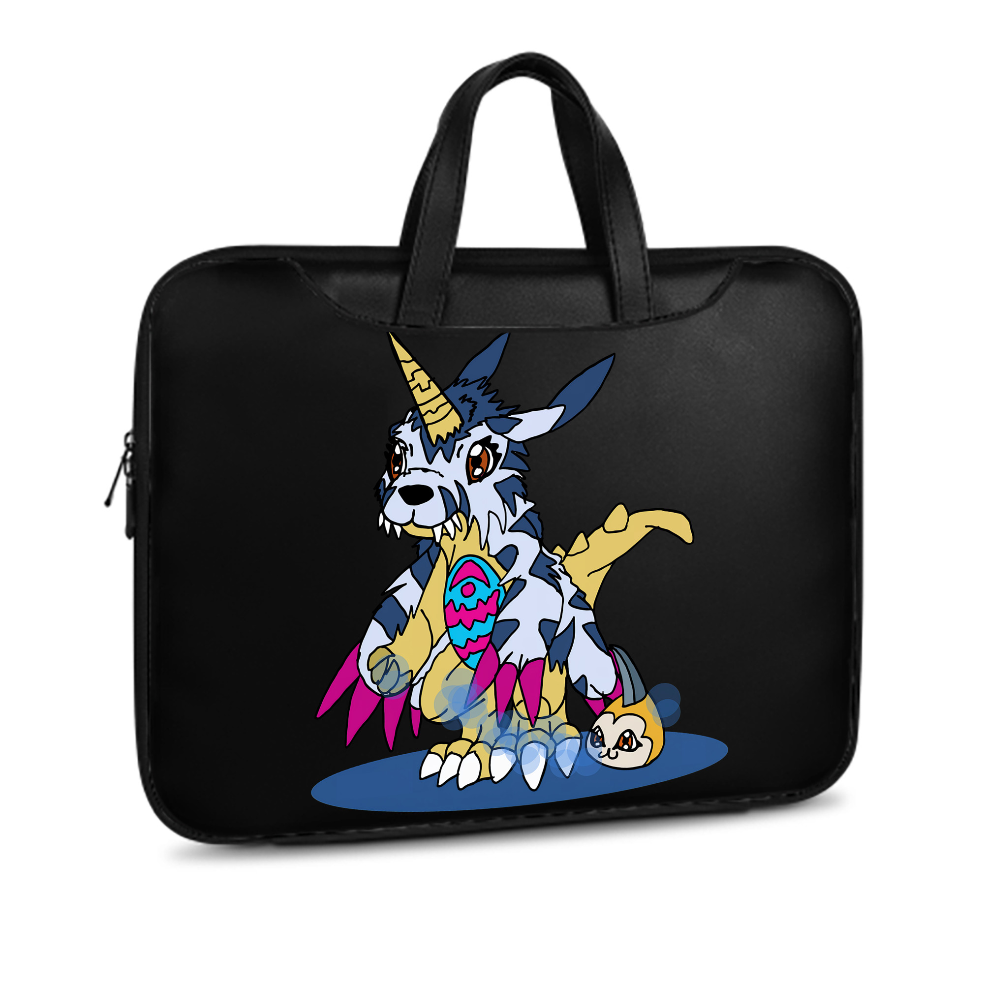 （画像用） Digimon デジタルモンスター/デジモン レザーラップトップバッグ　ノートパソコンケース