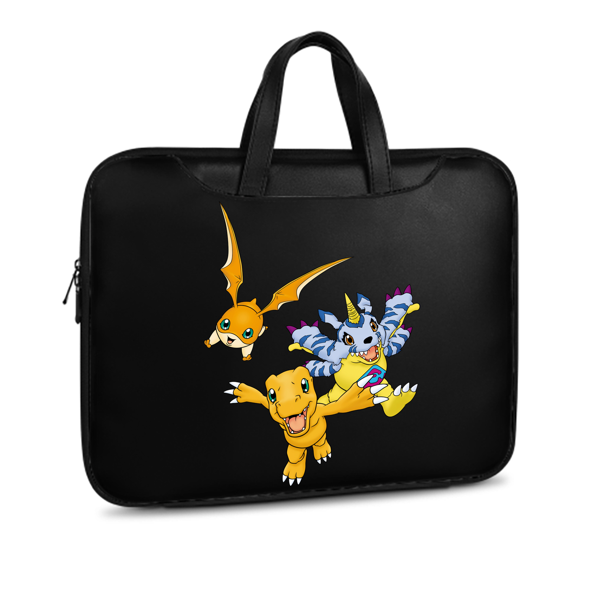 （画像用） Digimon デジタルモンスター/デジモン レザーラップトップバッグ　ノートパソコンケース