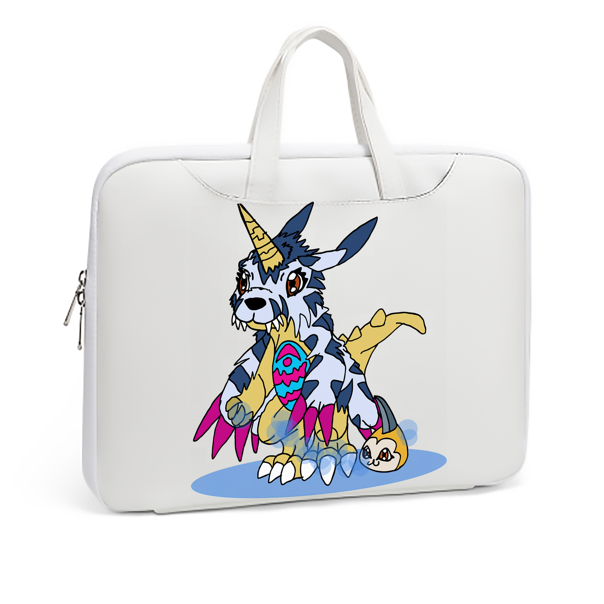 （画像用） Digimon デジタルモンスター/デジモン レザーラップトップバッグ　ノートパソコンケース