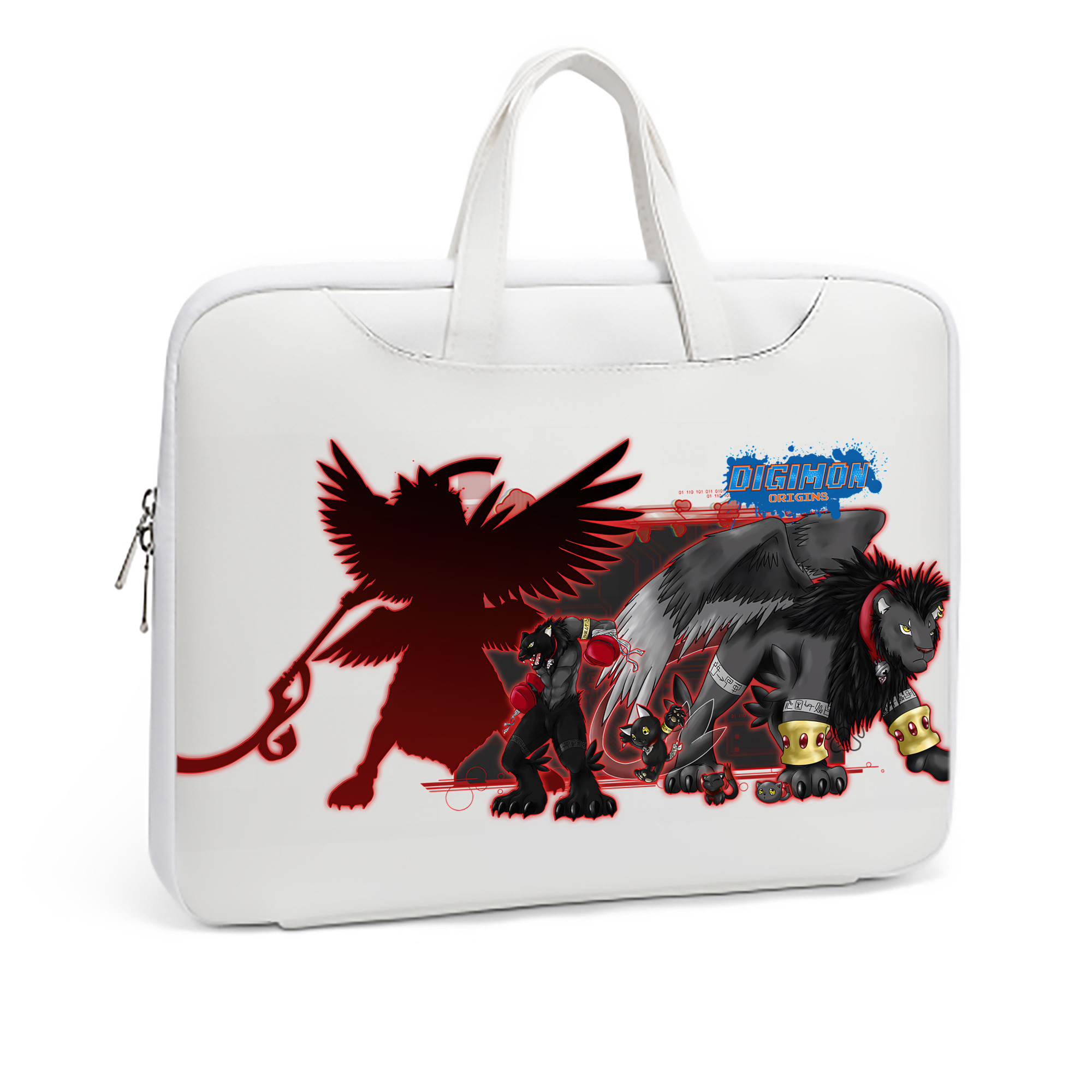 （画像用） Digimon デジタルモンスター/デジモン レザーラップトップバッグ　ノートパソコンケース