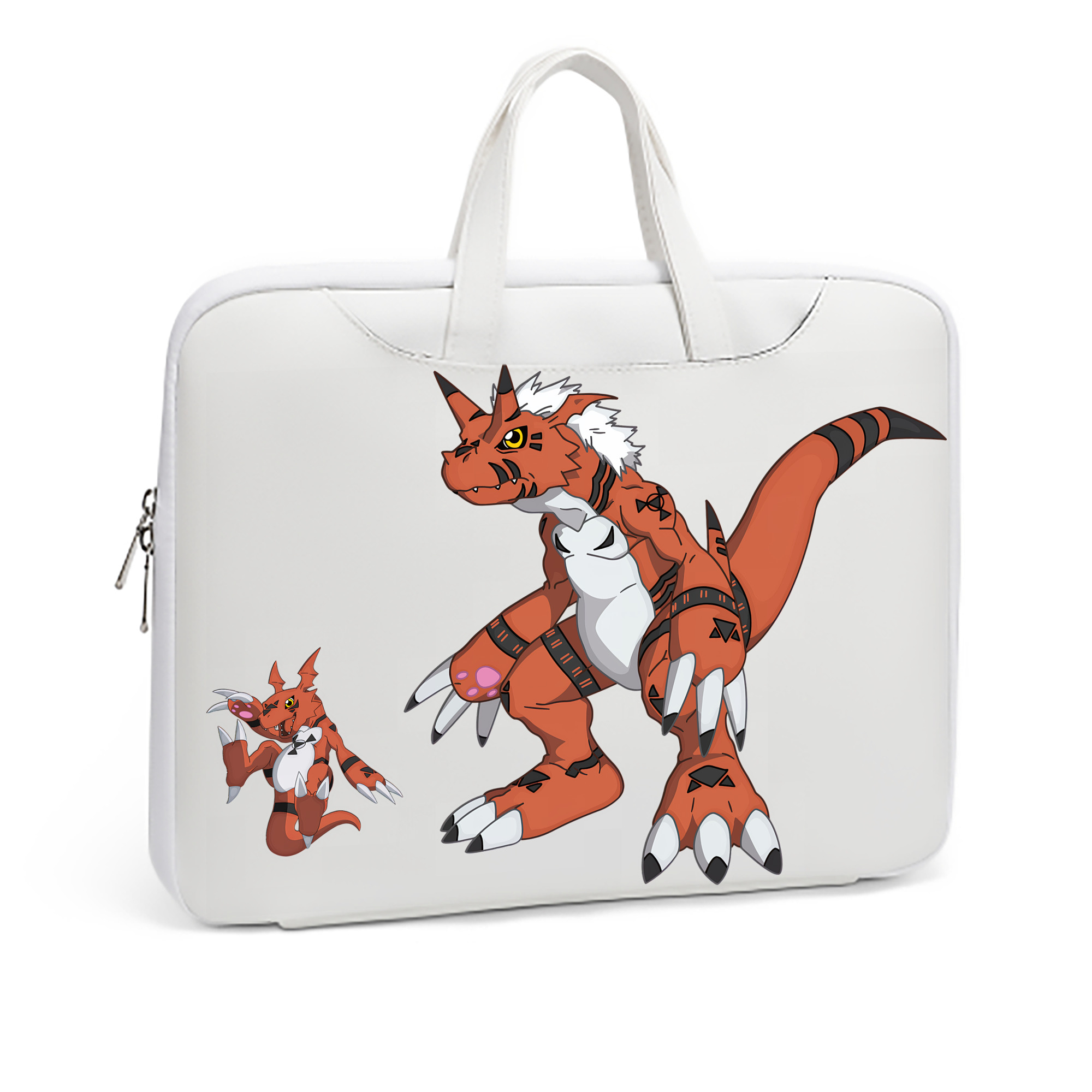 （画像用） Digimon デジタルモンスター/デジモン レザーラップトップバッグ　ノートパソコンケース
