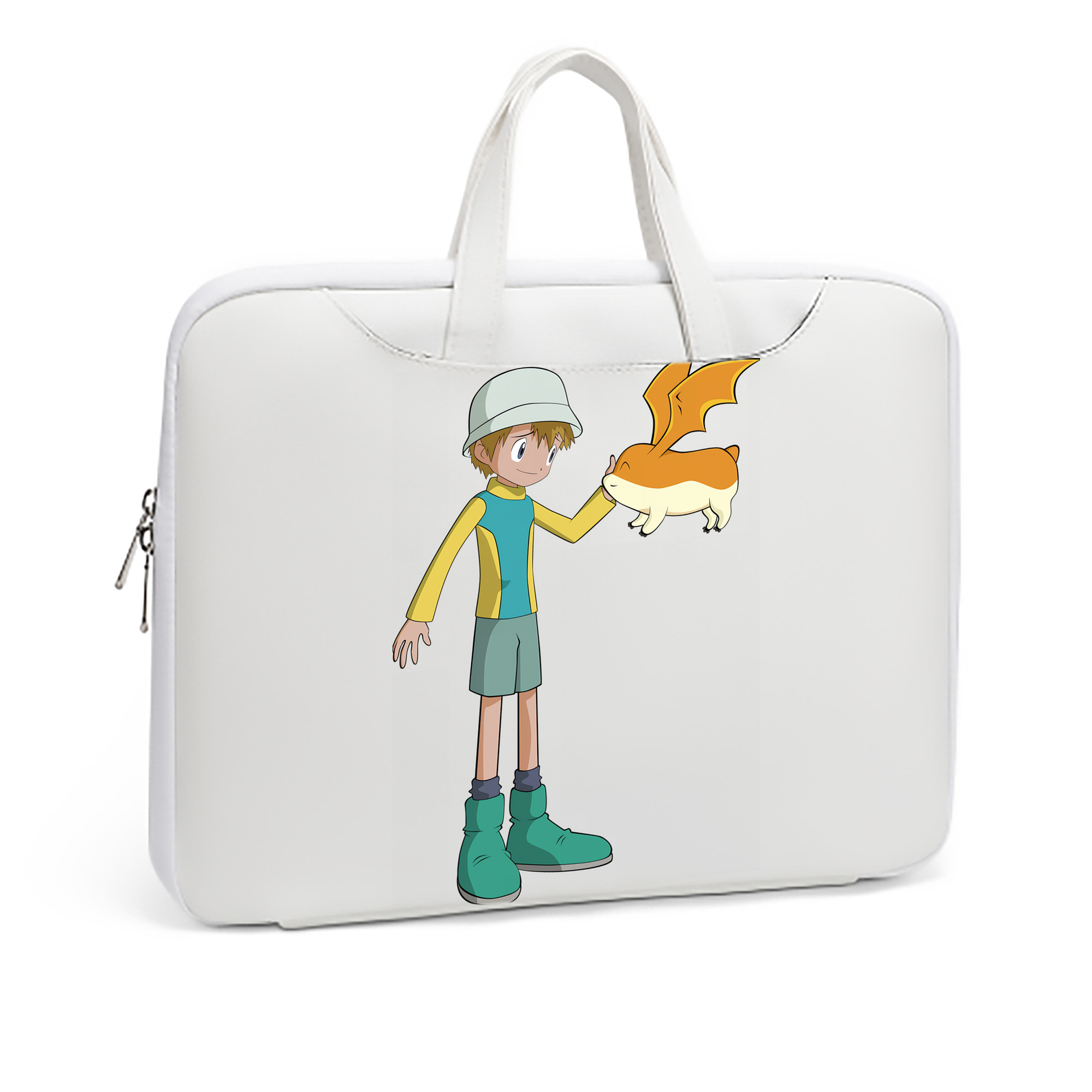 （画像用） Digimon デジタルモンスター/デジモン レザーラップトップバッグ　ノートパソコンケース