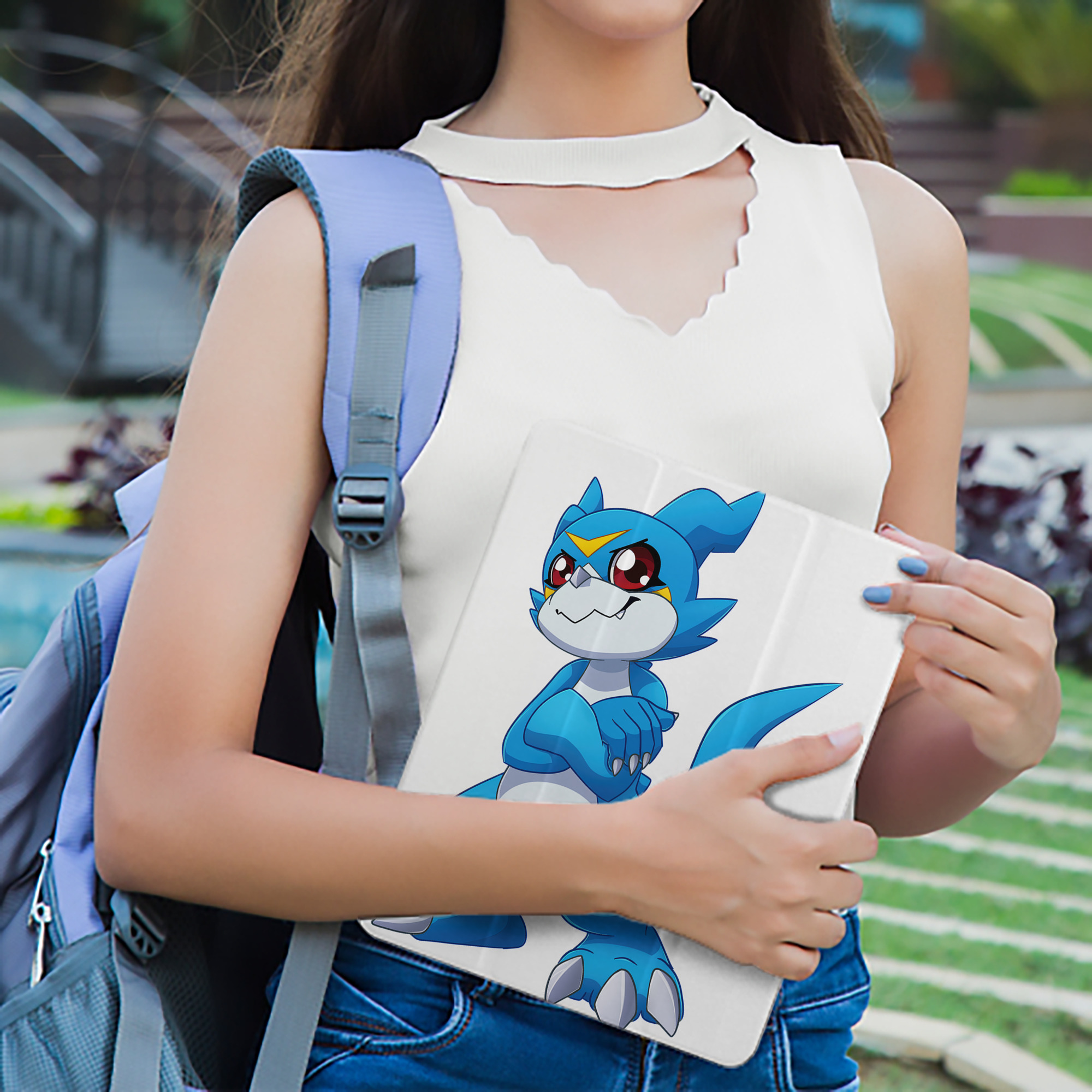 Digimon デジタルモンスター/デジモン IPad ケース ペン収納付き 三つ折りスタンド PUレザー×シリコン 対応機種9.5/10.5/10.9インチ