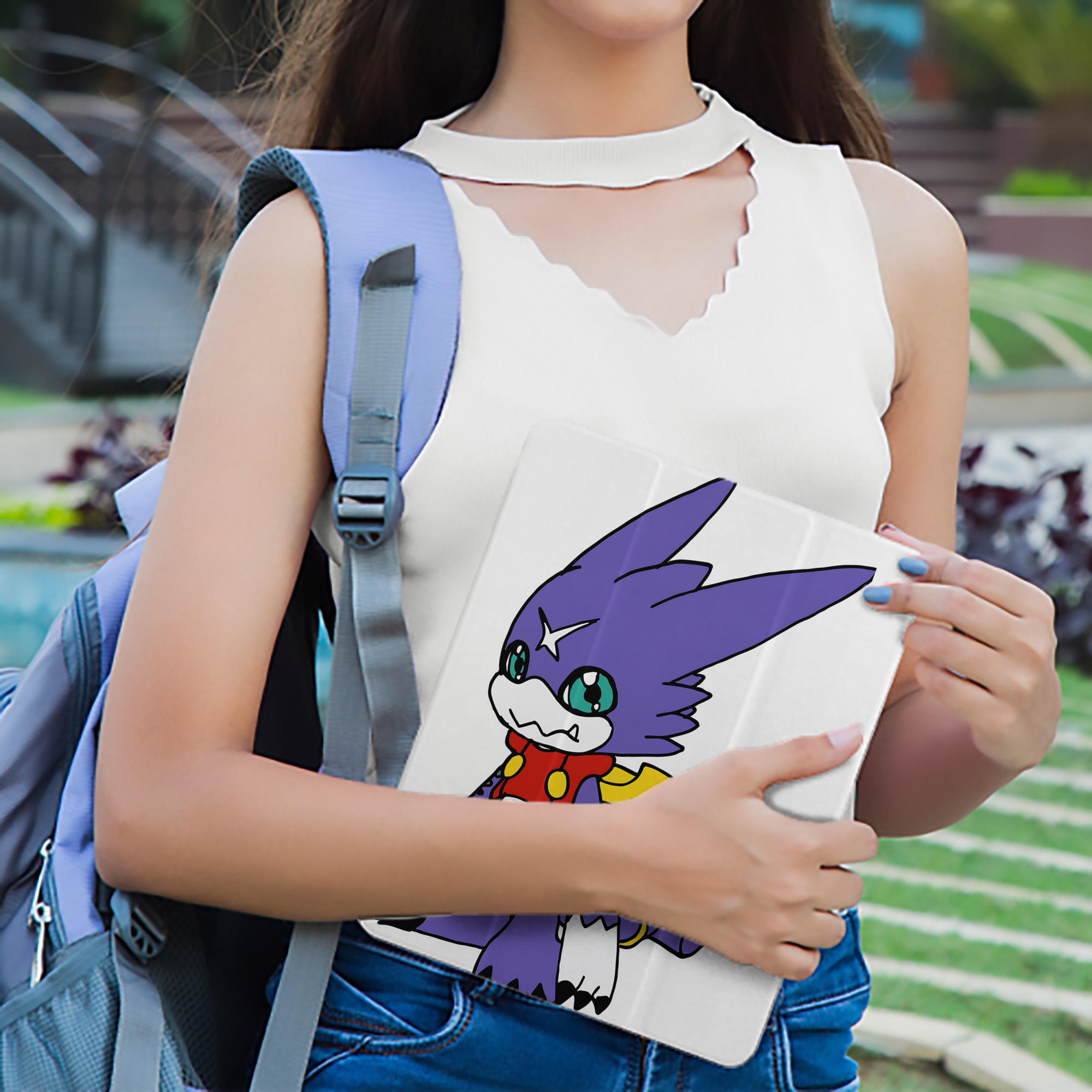 Digimon デジタルモンスター/デジモン IPad ケース ペン収納付き 三つ折りスタンド PUレザー×シリコン 対応機種9.5/10.5/10.9インチ