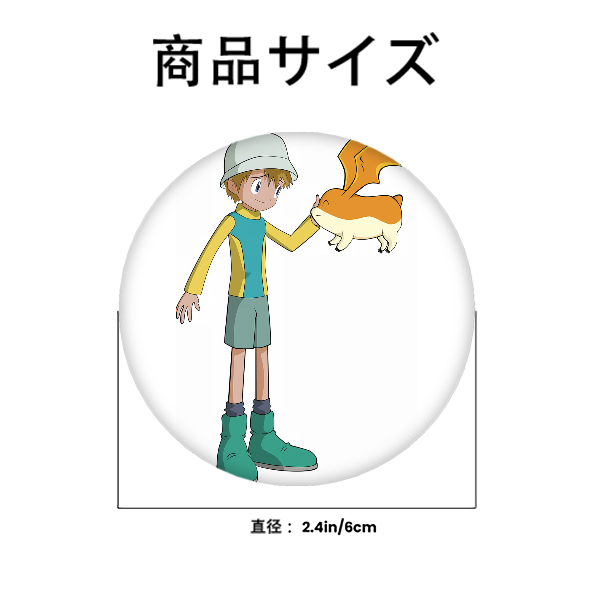 Digimon デジタルモンスター/デジモン 6cm 缶バッジ 複数セット