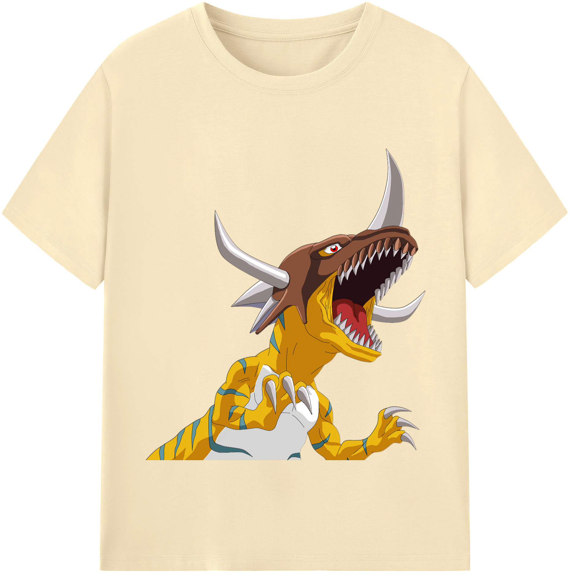 （画像用） Digimon デジタルモンスター/デジモン 綿100％半袖Tシャツ（フロントプリント）