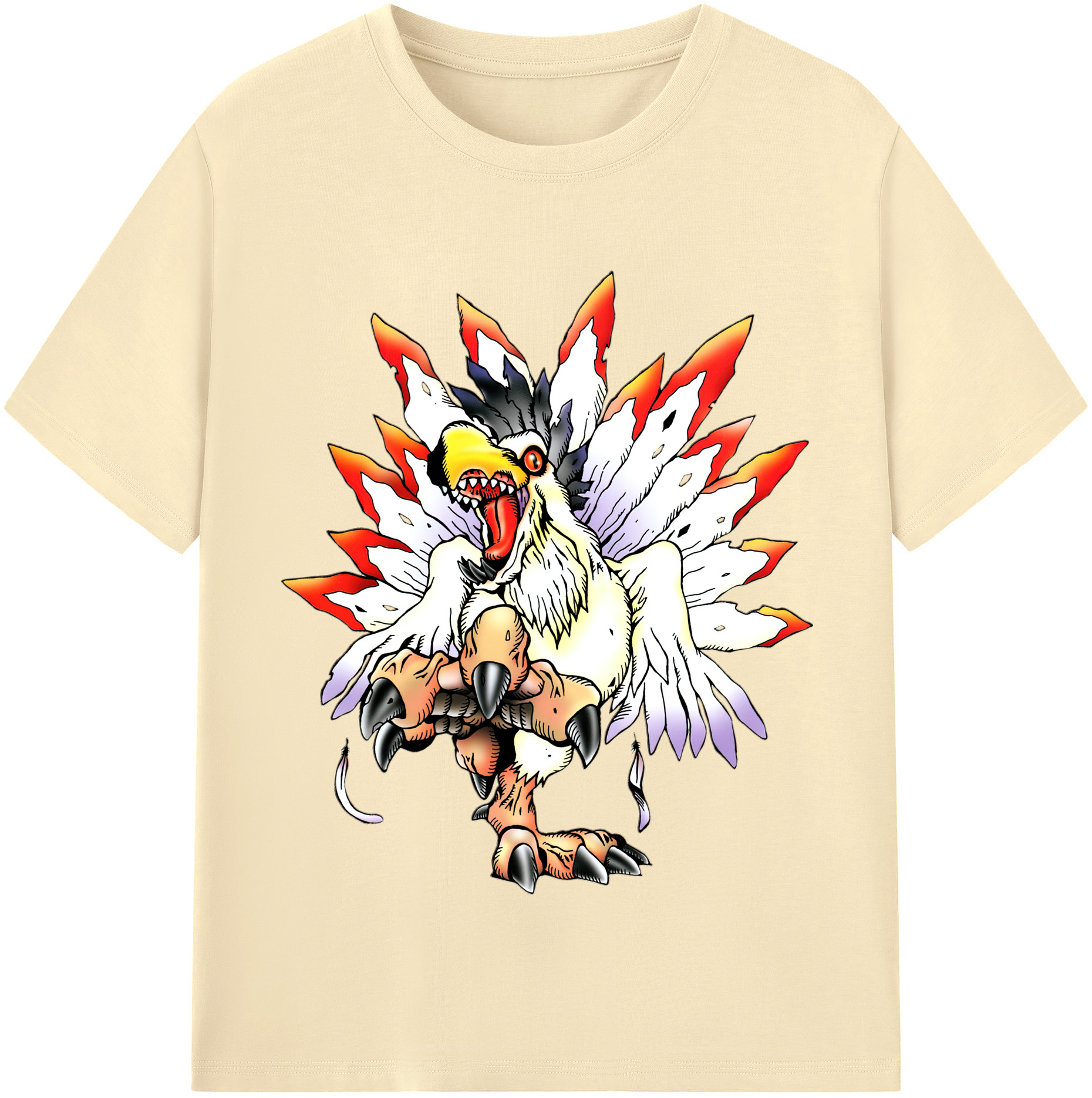 （画像用） Digimon デジタルモンスター/デジモン 綿100％半袖Tシャツ（フロントプリント）