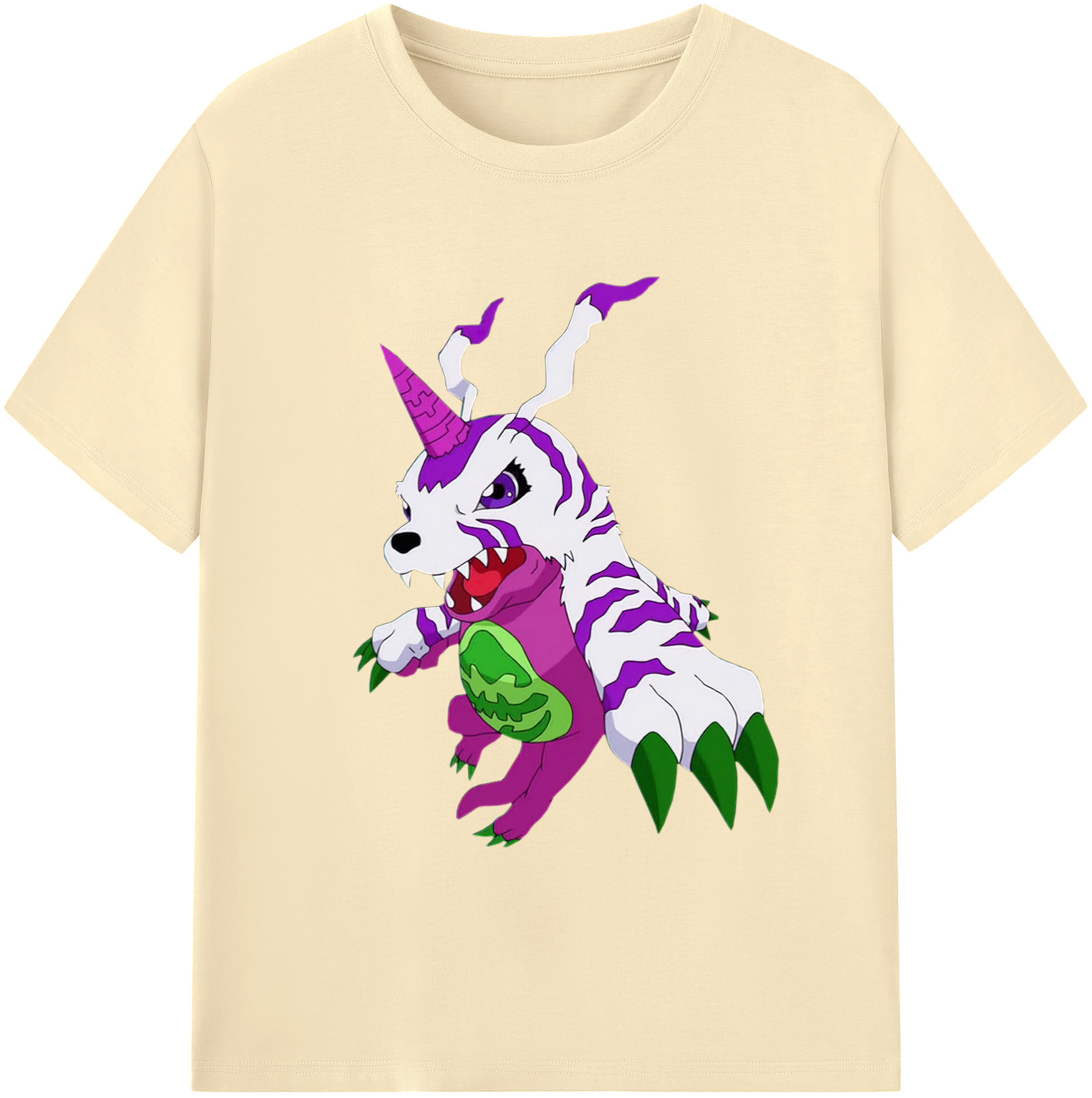 （画像用） Digimon デジタルモンスター/デジモン 綿100％半袖Tシャツ（フロントプリント）