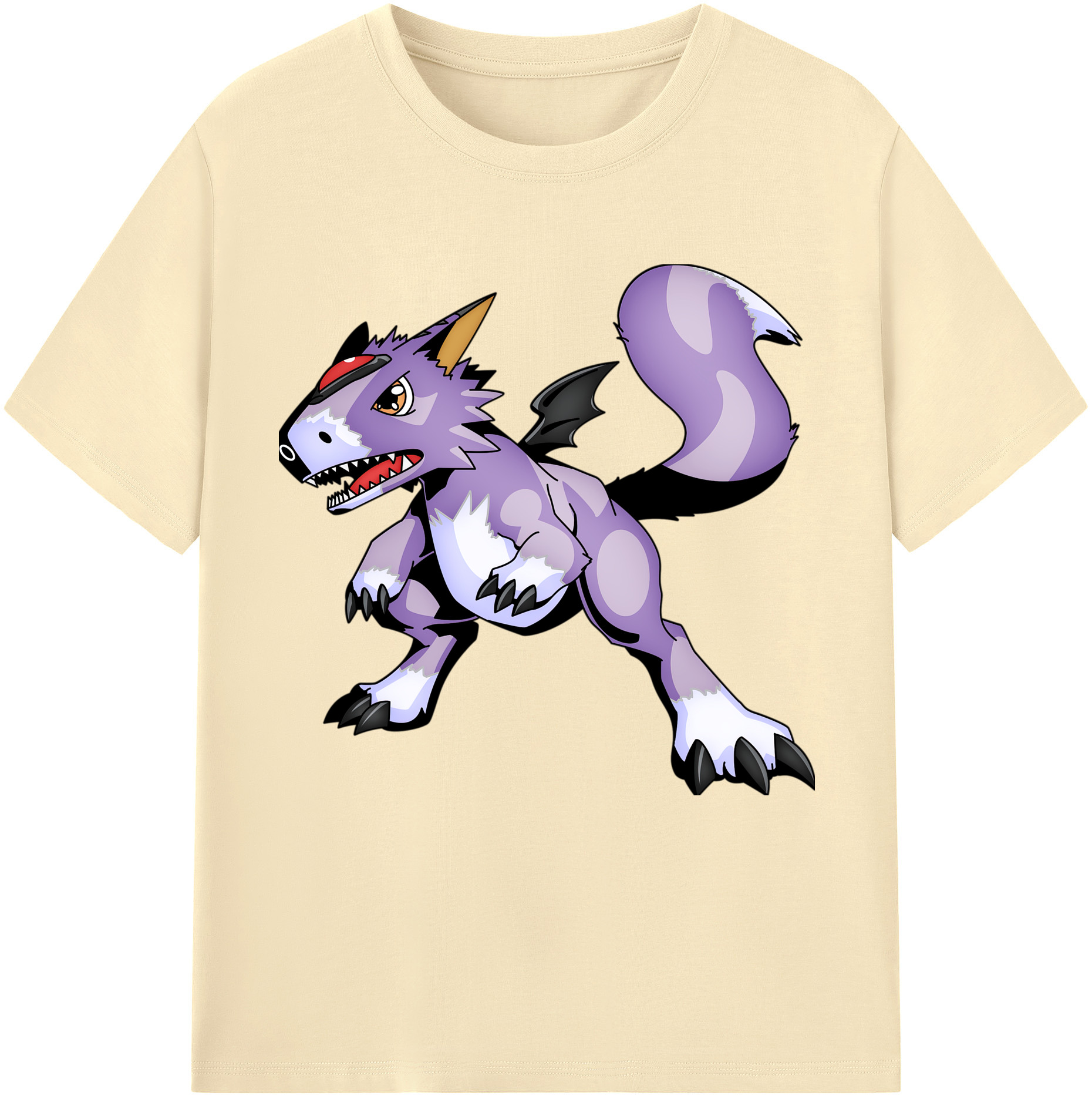 （画像用） Digimon デジタルモンスター/デジモン 綿100％半袖Tシャツ（フロントプリント）