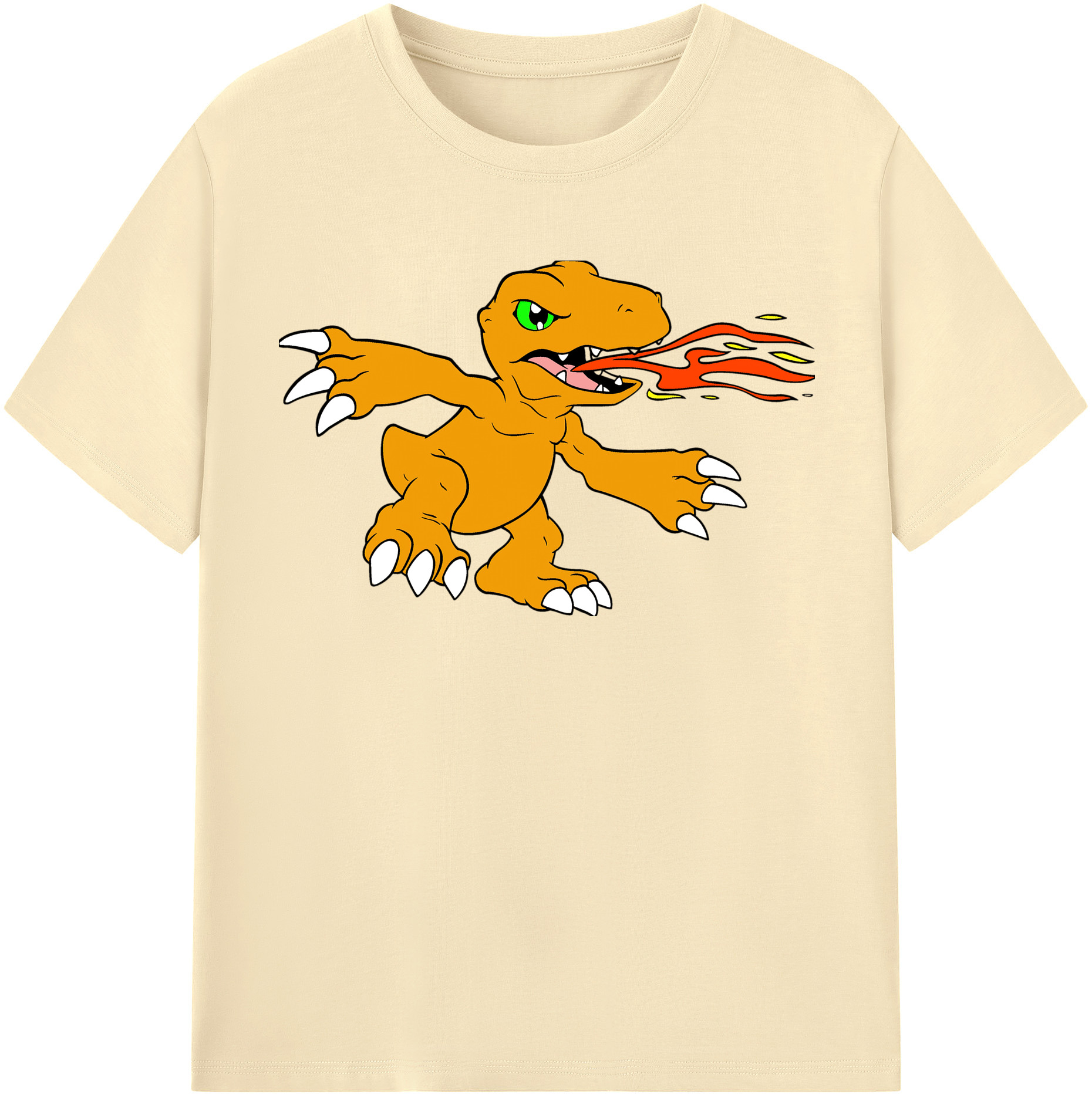 （画像用） Digimon デジタルモンスター/デジモン 綿100％半袖Tシャツ（フロントプリント）