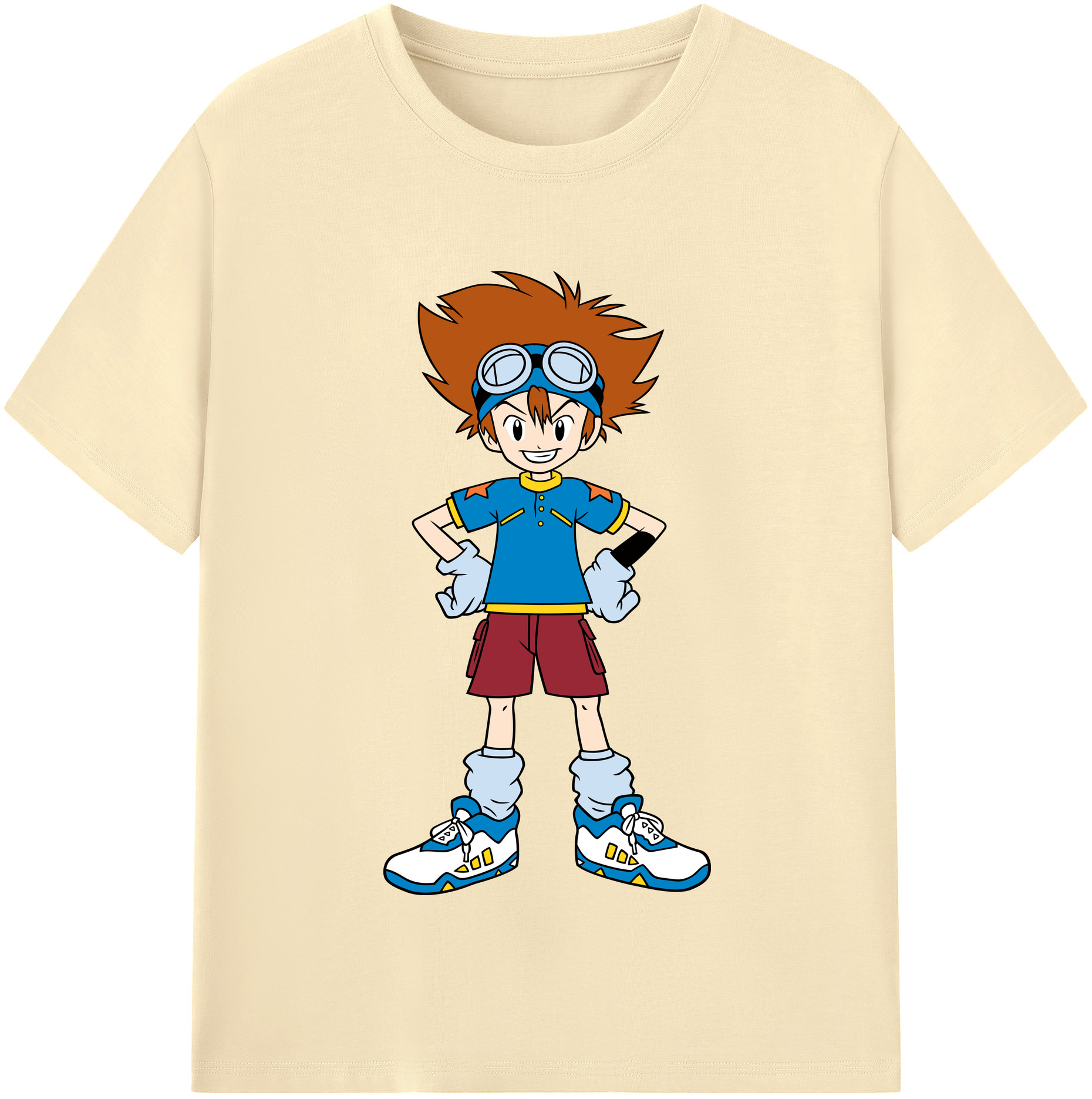 （画像用） Digimon デジタルモンスター/デジモン 綿100％半袖Tシャツ（フロントプリント）