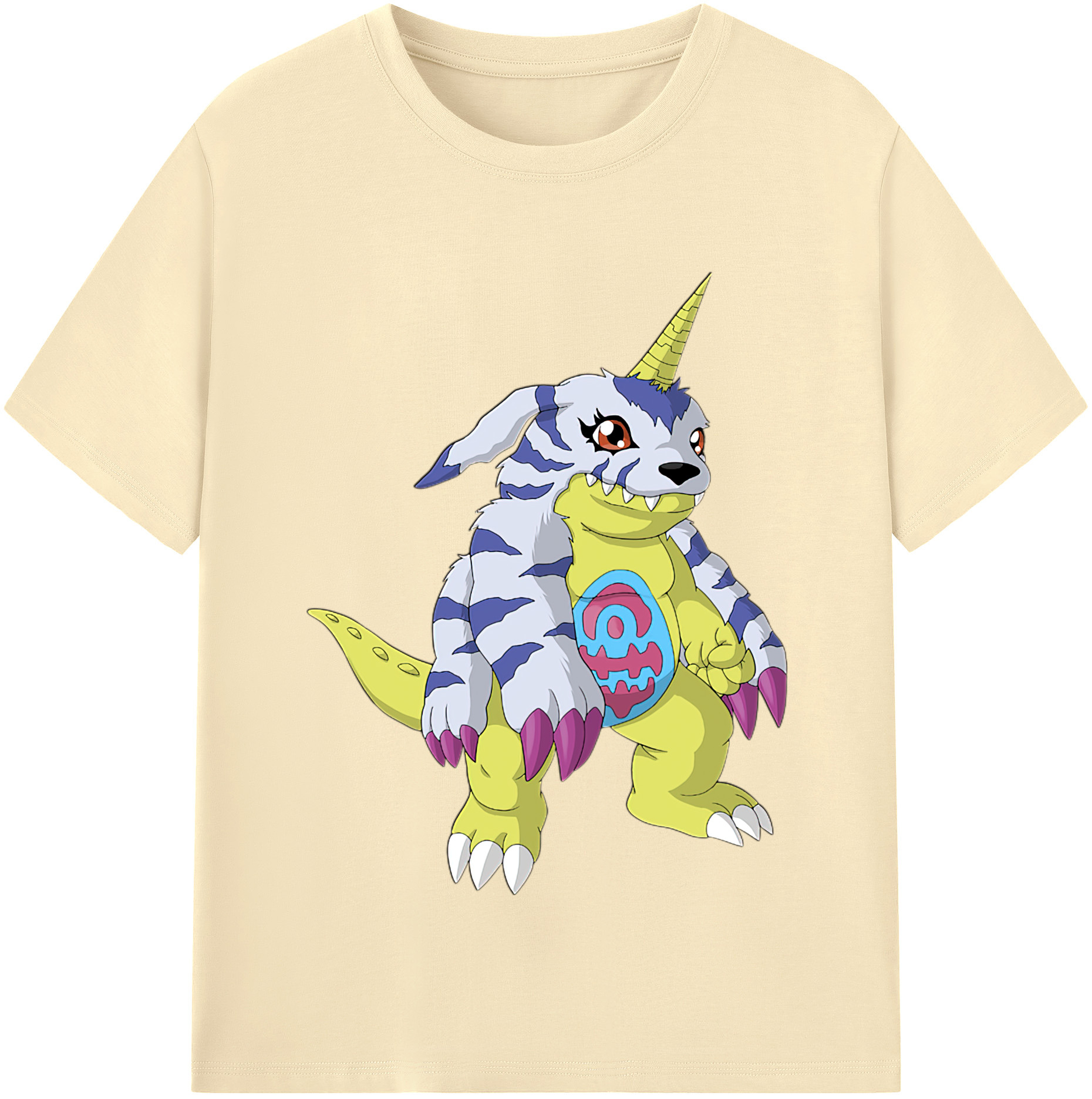（画像用） Digimon デジタルモンスター/デジモン 綿100％半袖Tシャツ（フロントプリント）