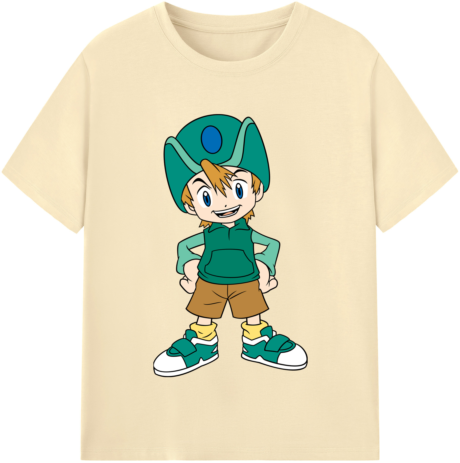 （画像用） Digimon デジタルモンスター/デジモン 綿100％半袖Tシャツ（フロントプリント）