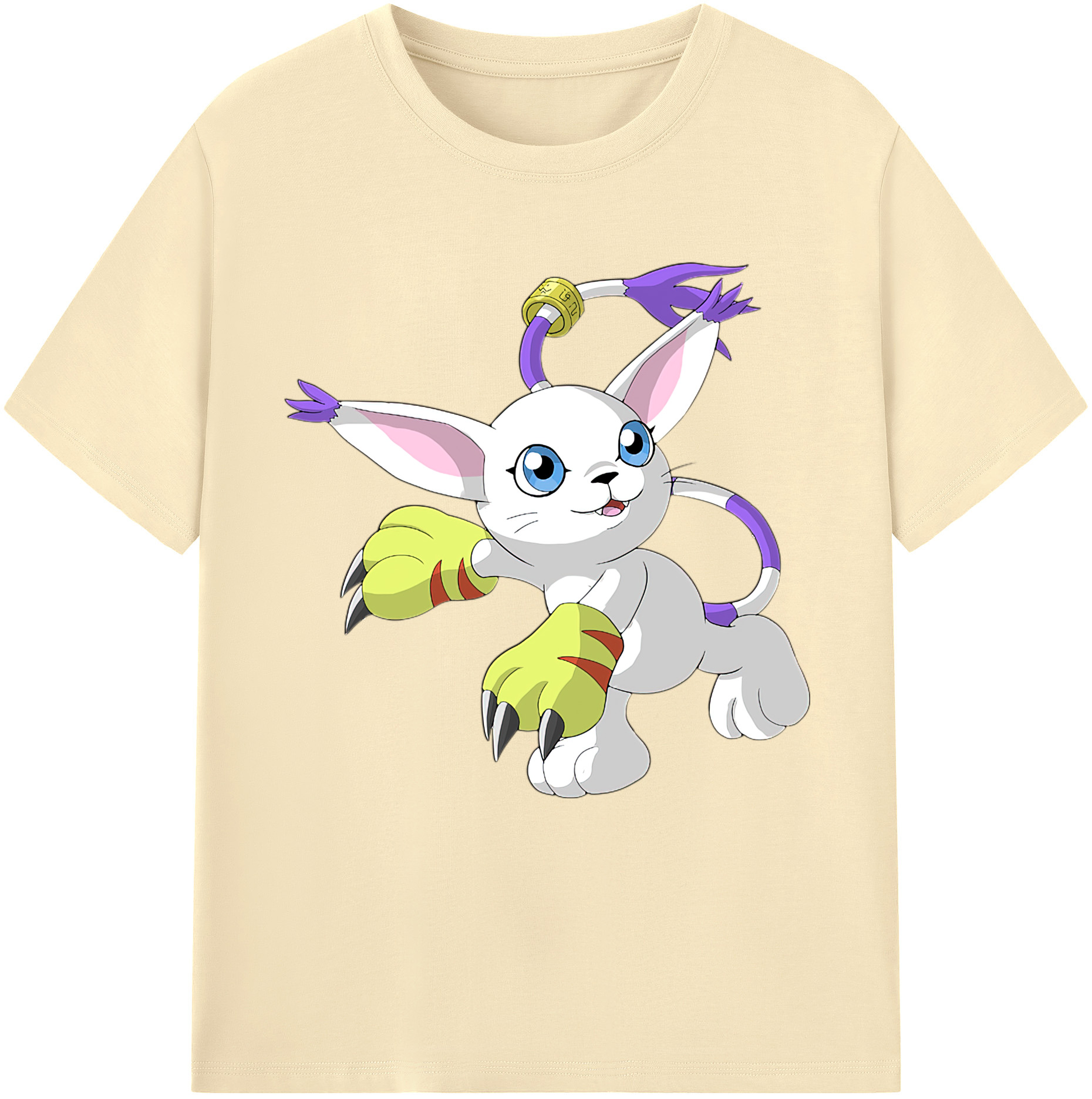 （画像用） Digimon デジタルモンスター/デジモン 綿100％半袖Tシャツ（フロントプリント）