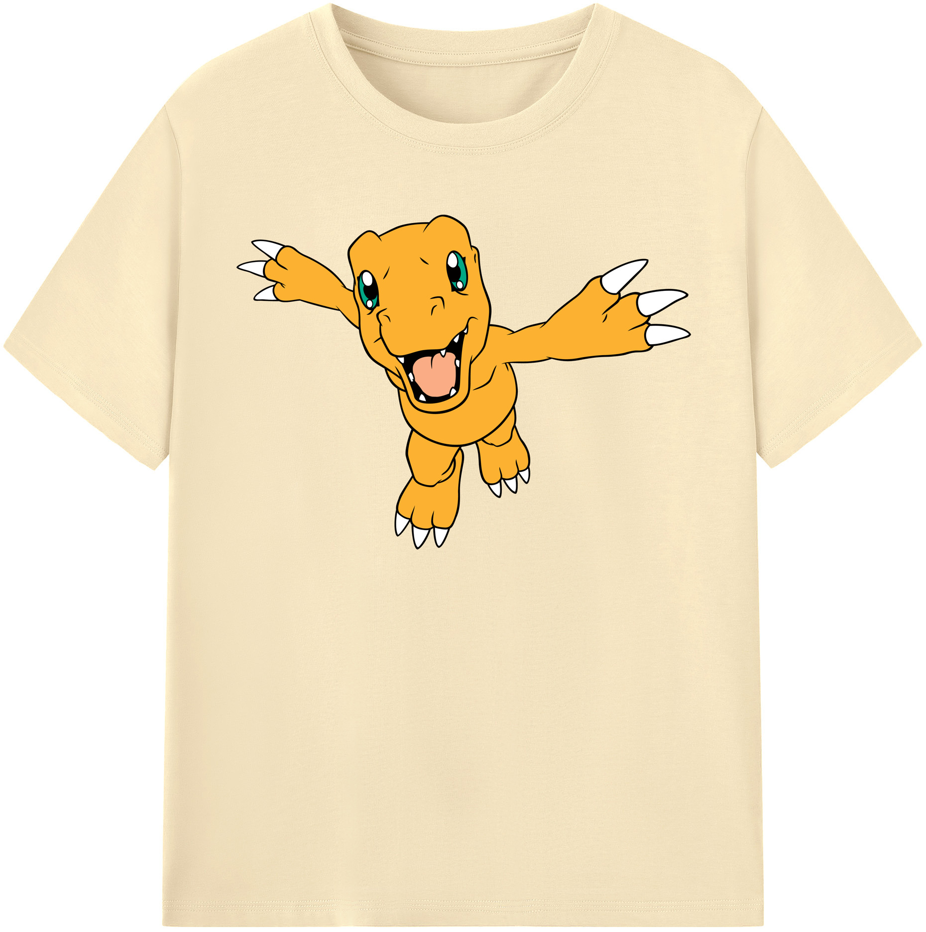 （画像用） Digimon デジタルモンスター/デジモン 綿100％半袖Tシャツ（フロントプリント）