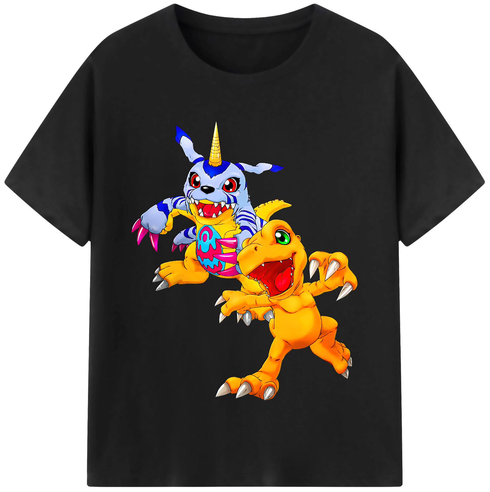 （画像用） Digimon デジタルモンスター/デジモン 綿100％半袖Tシャツ（フロントプリント）