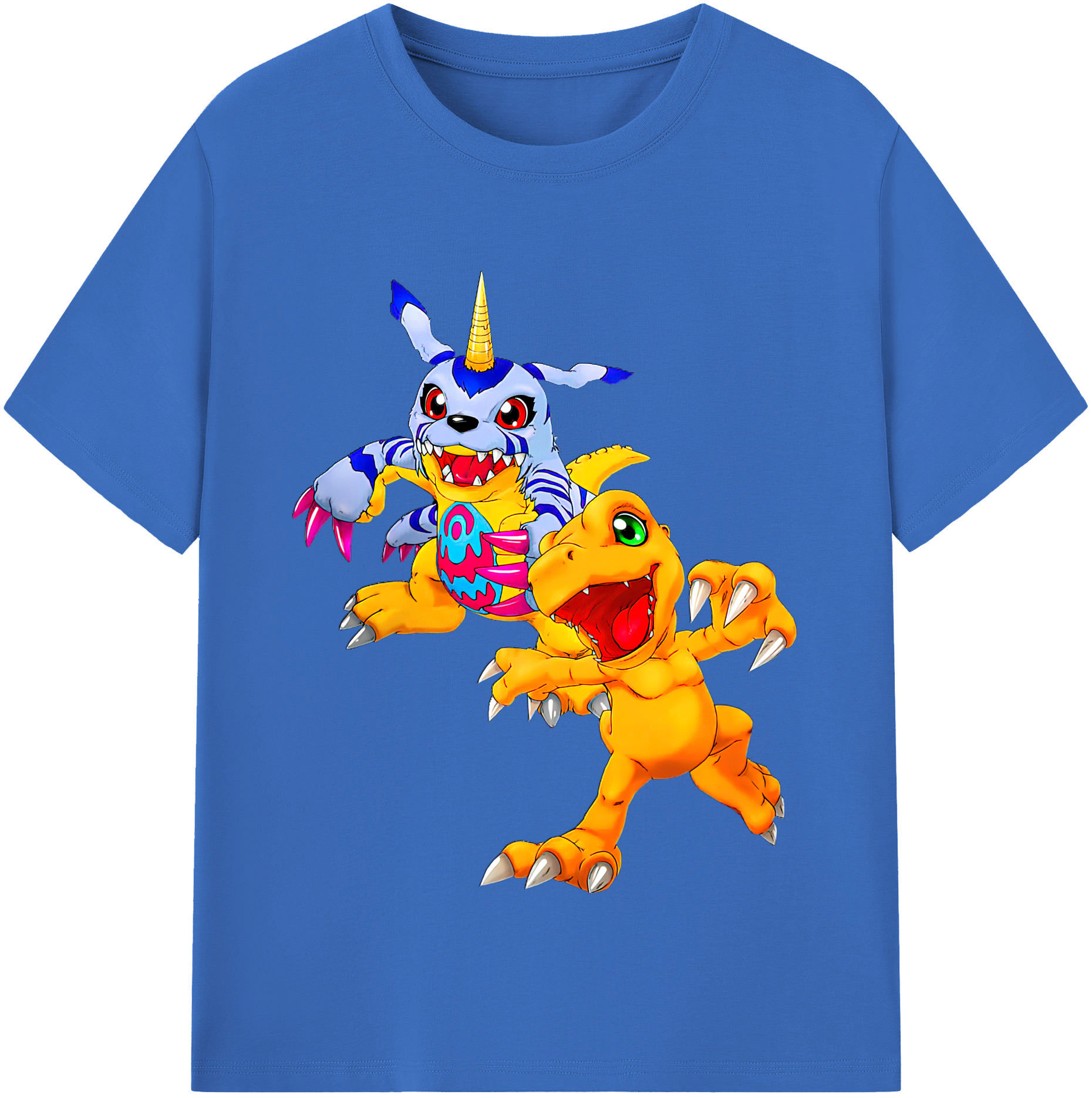 （画像用） Digimon デジタルモンスター/デジモン 綿100％半袖Tシャツ（フロントプリント）