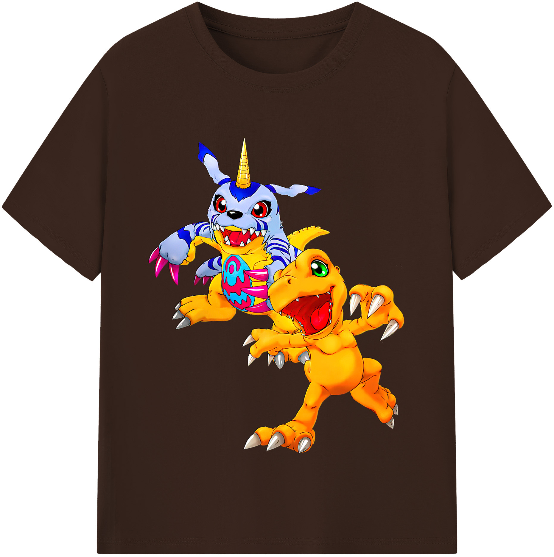 （画像用） Digimon デジタルモンスター/デジモン 綿100％半袖Tシャツ（フロントプリント）
