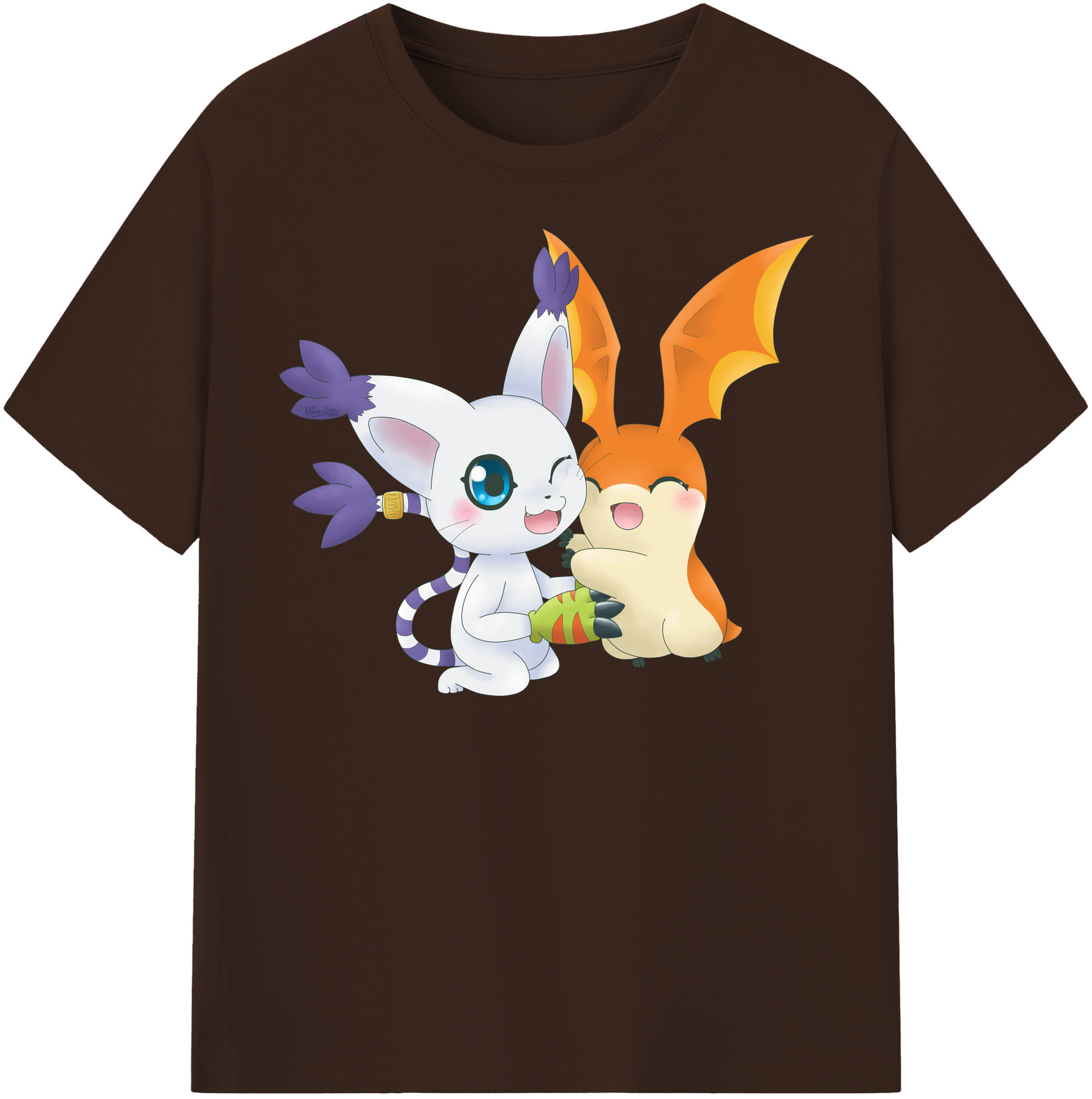 （画像用） Digimon デジタルモンスター/デジモン 綿100％半袖Tシャツ（フロントプリント）