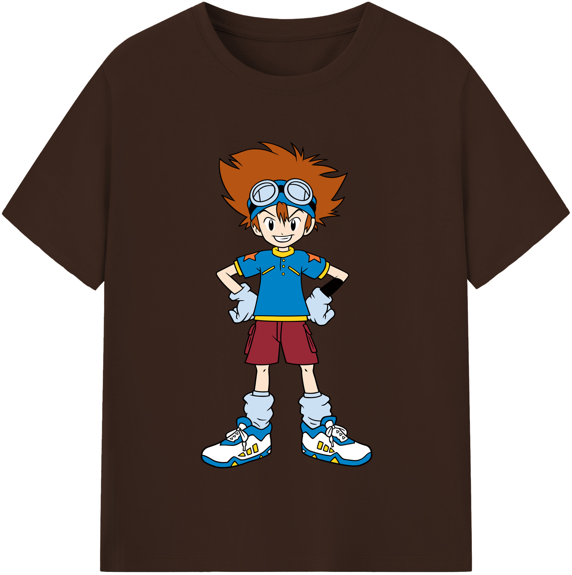 （画像用） Digimon デジタルモンスター/デジモン 綿100％半袖Tシャツ（フロントプリント）